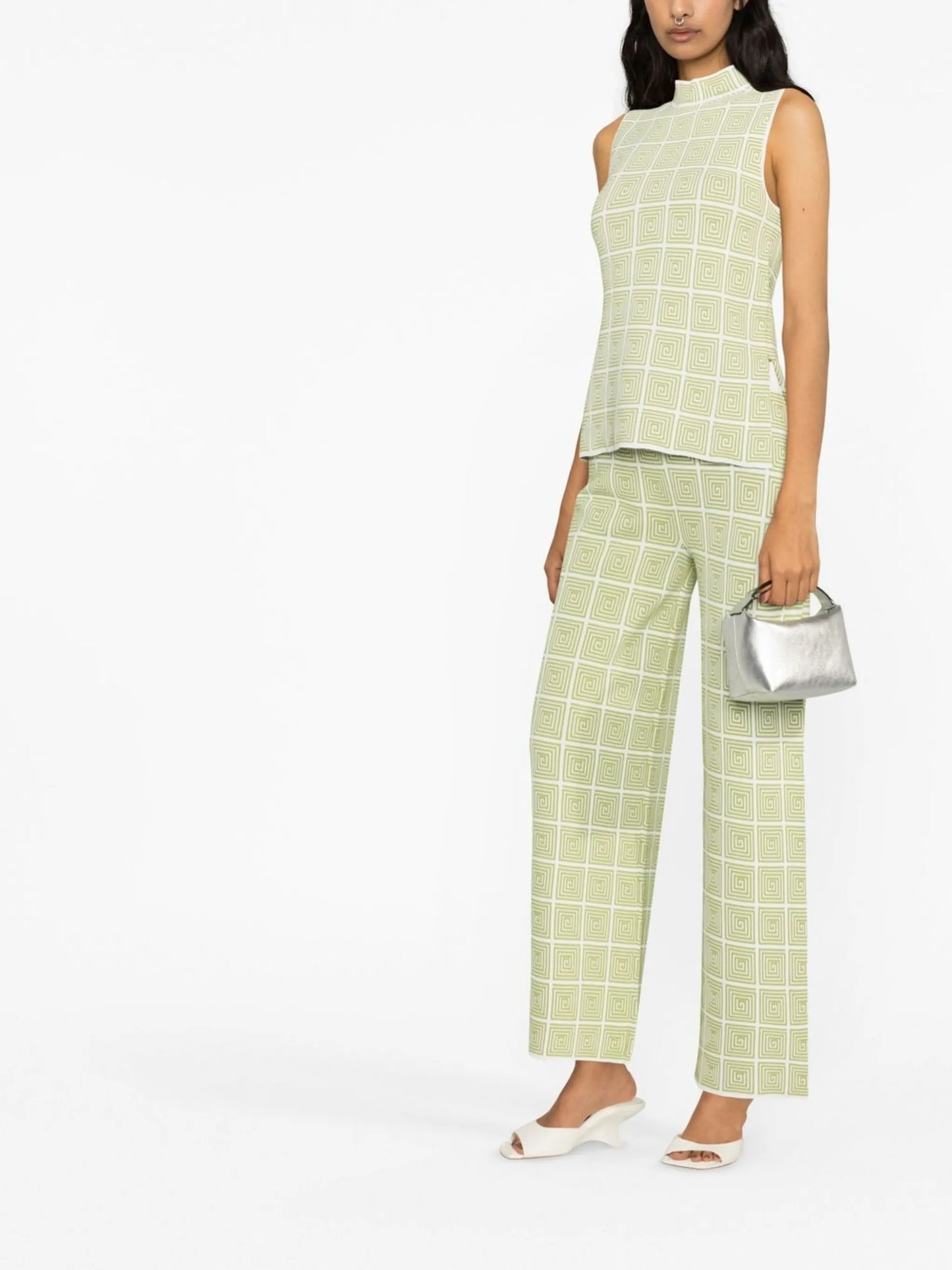 Burke geometric-pattern top