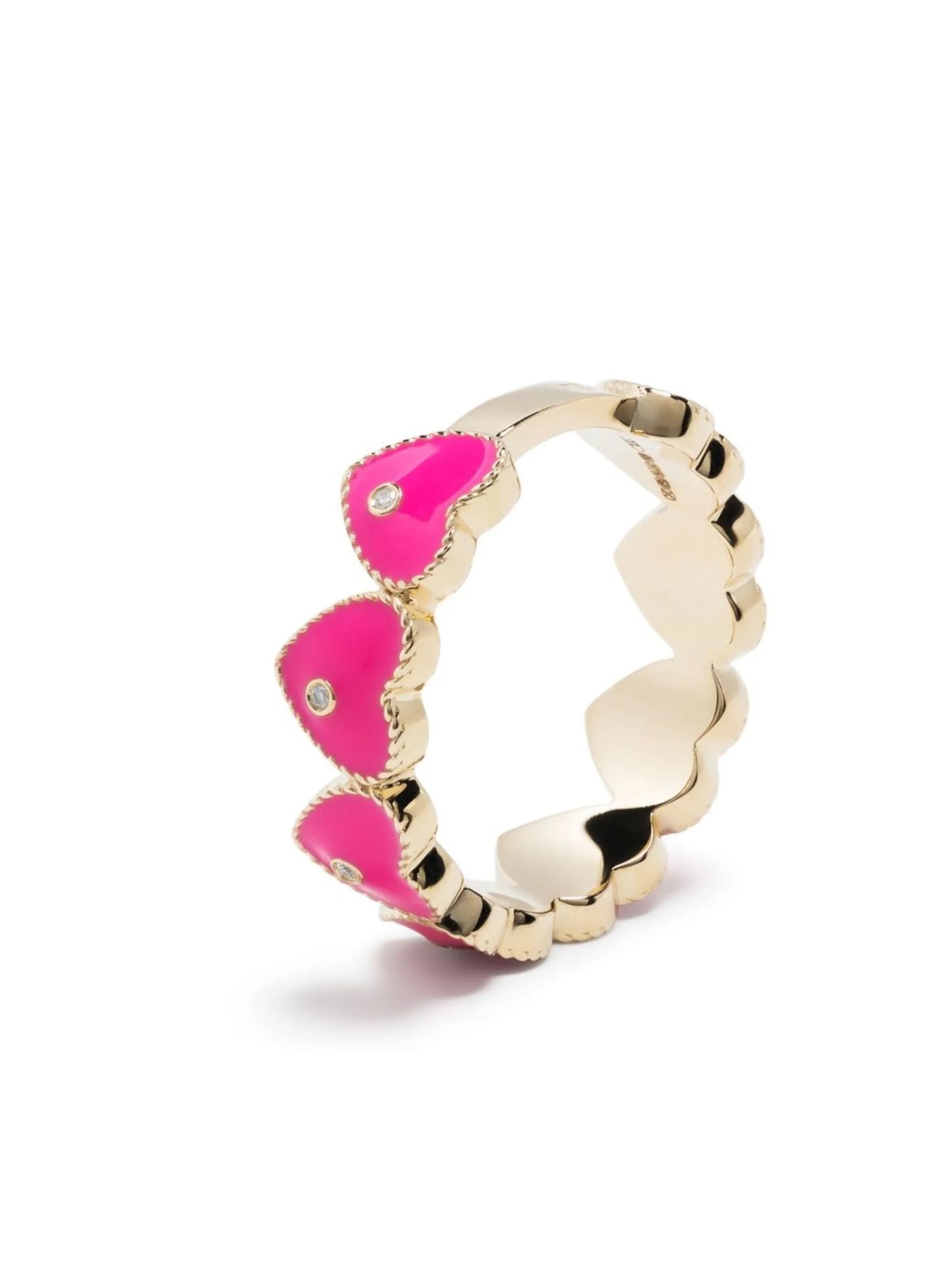 9kt yellow gold Alliance heart ring