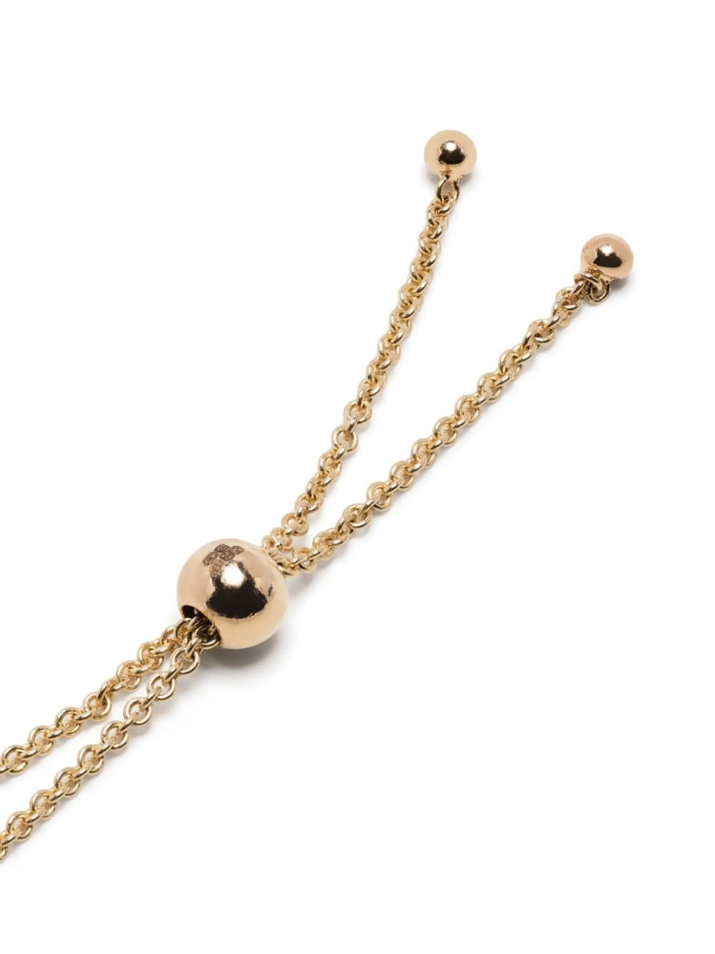 14kt yellow gold diamond bolo bracelet