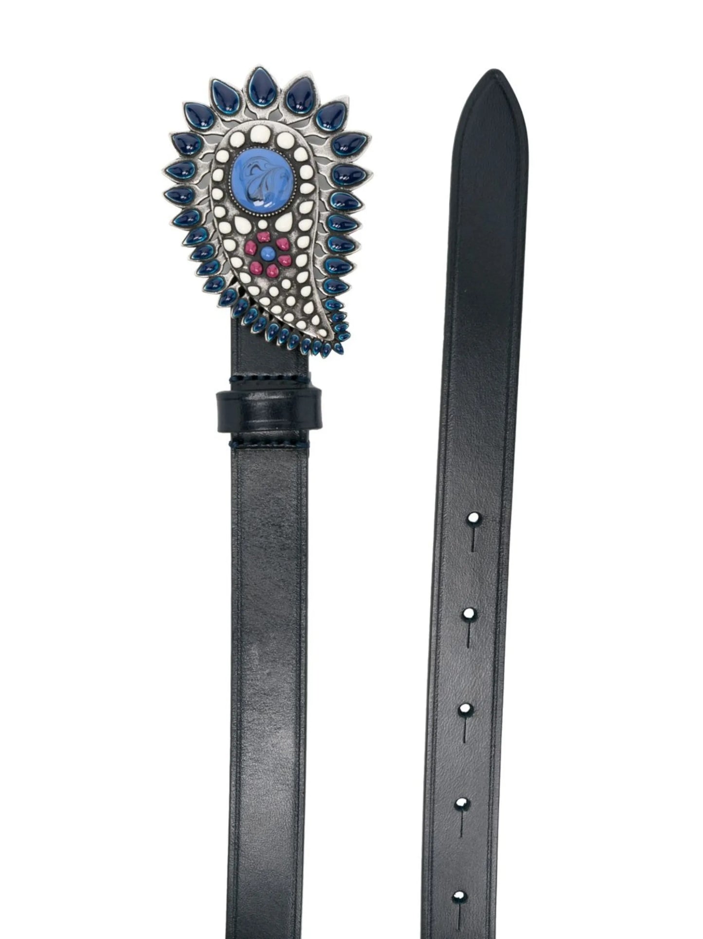 Alayne gem-buckle belt