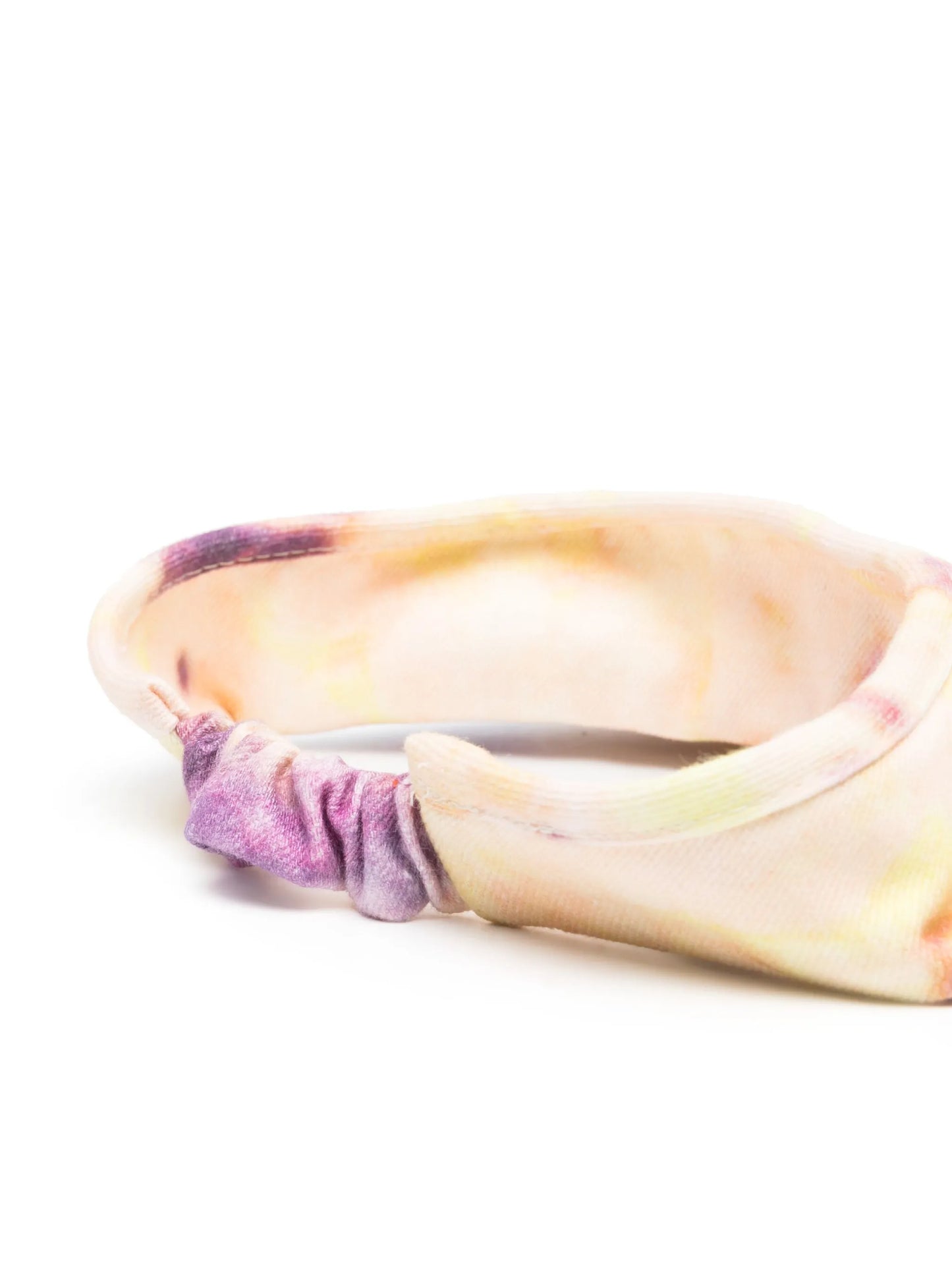logo-embroidered tie-dye visor