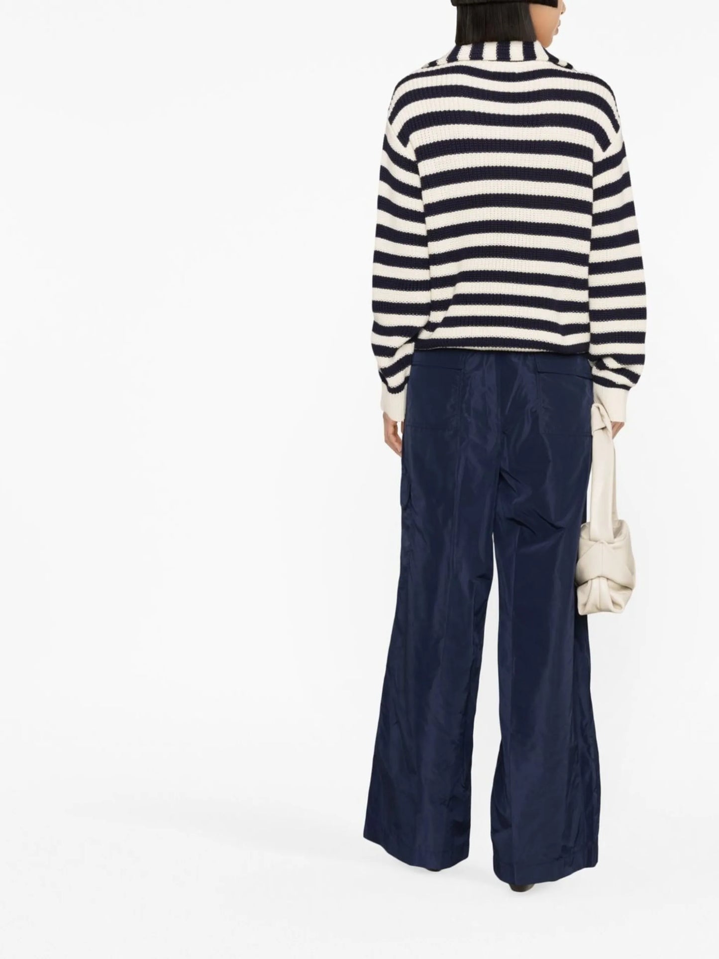 wide-leg satin trousers