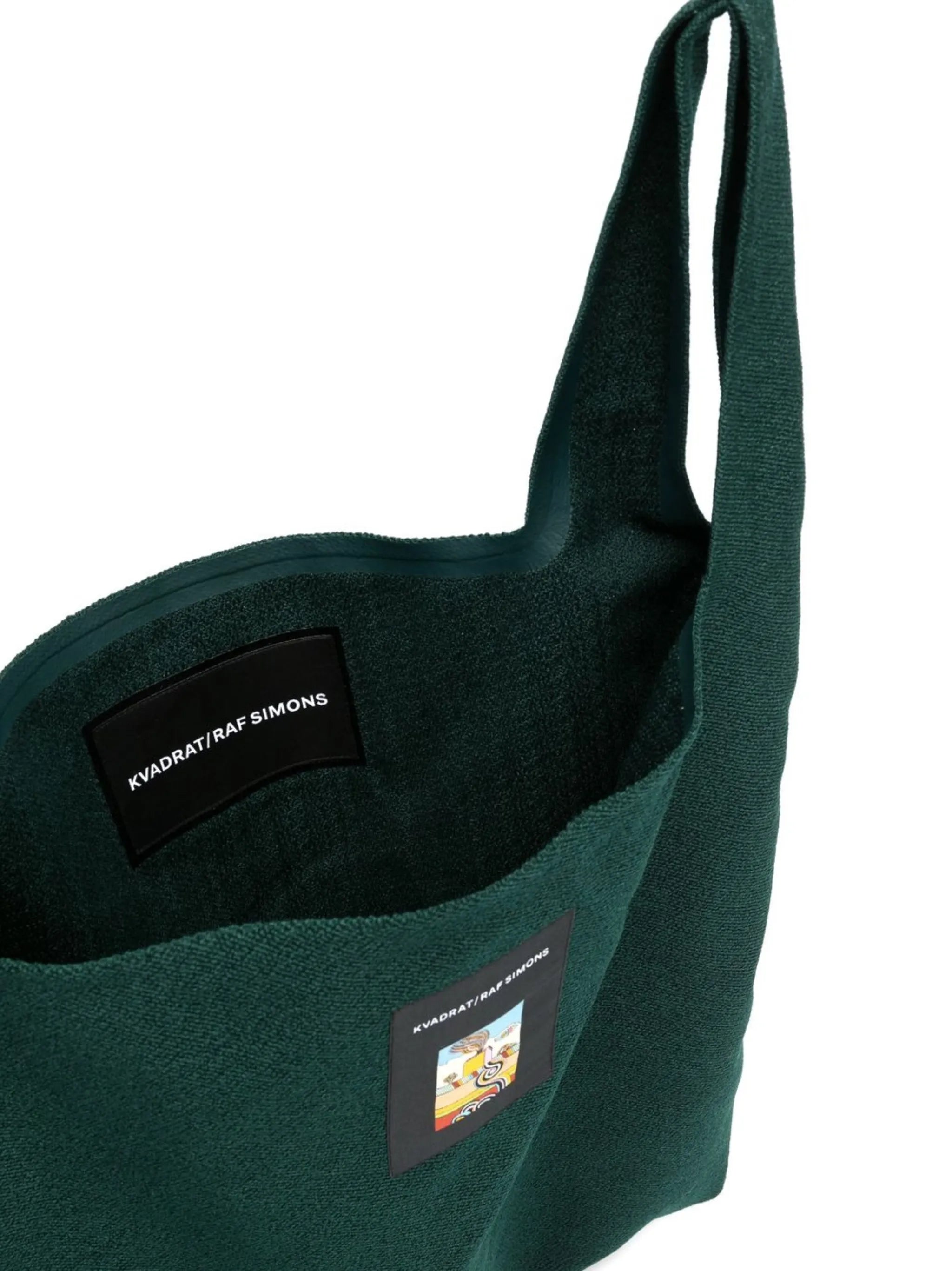 x Raf Simons Vidar logo-patch tote bag