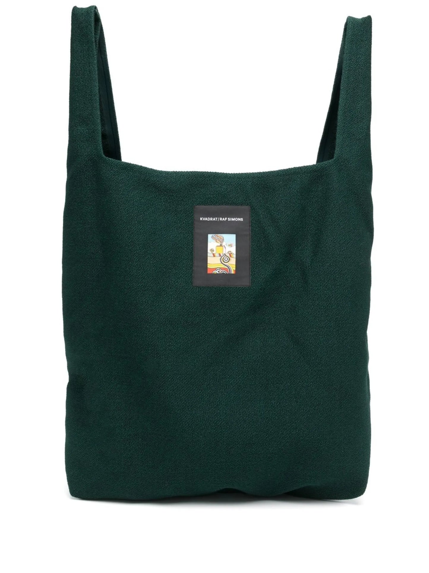 x Raf Simons Vidar logo-patch tote bag