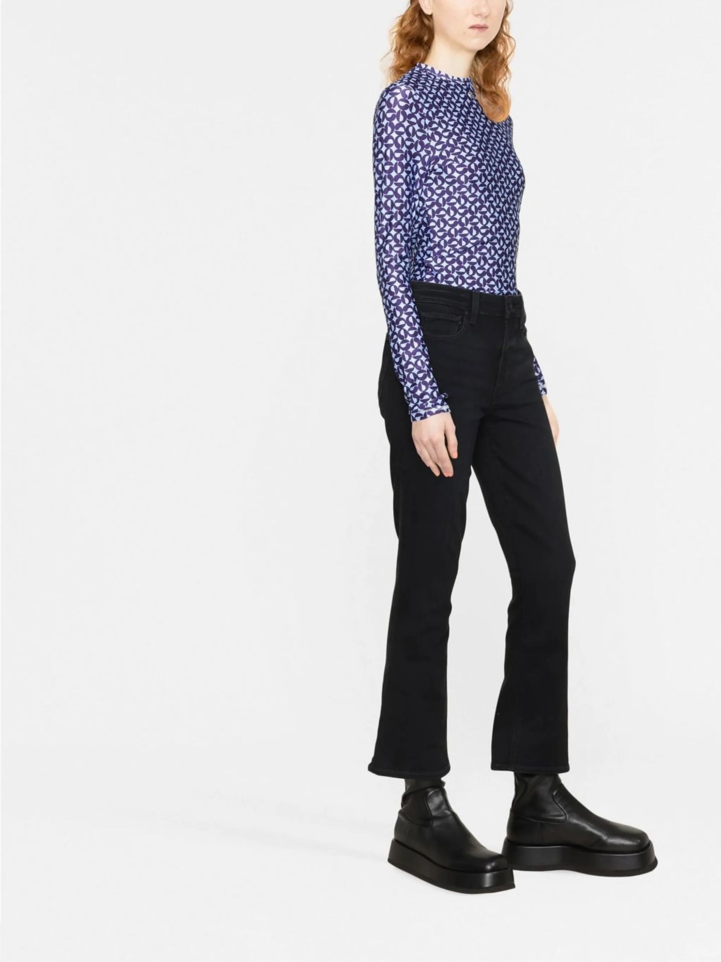 Colette cropped flared jeans