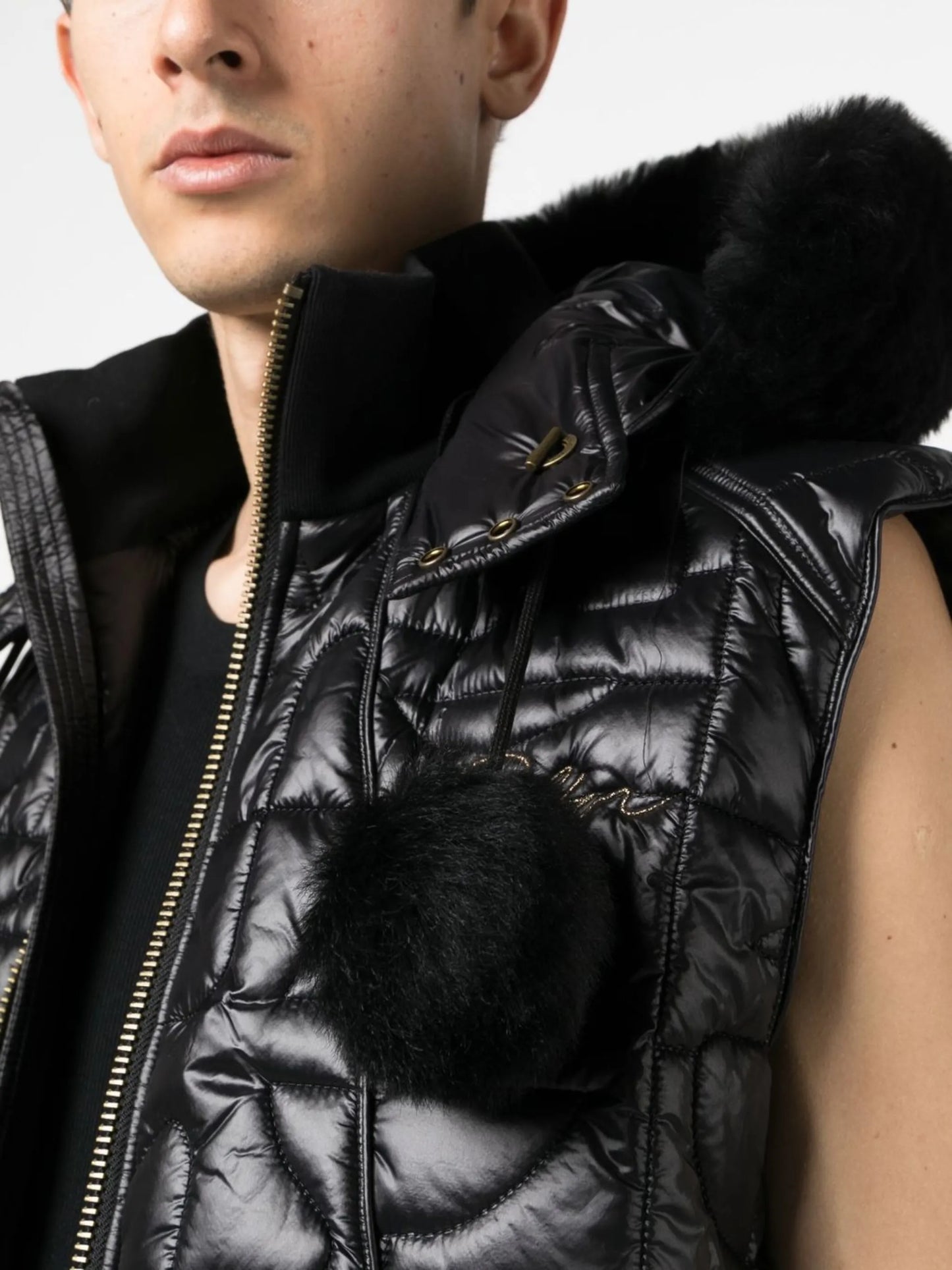 x Telfar quilted shearling gilet