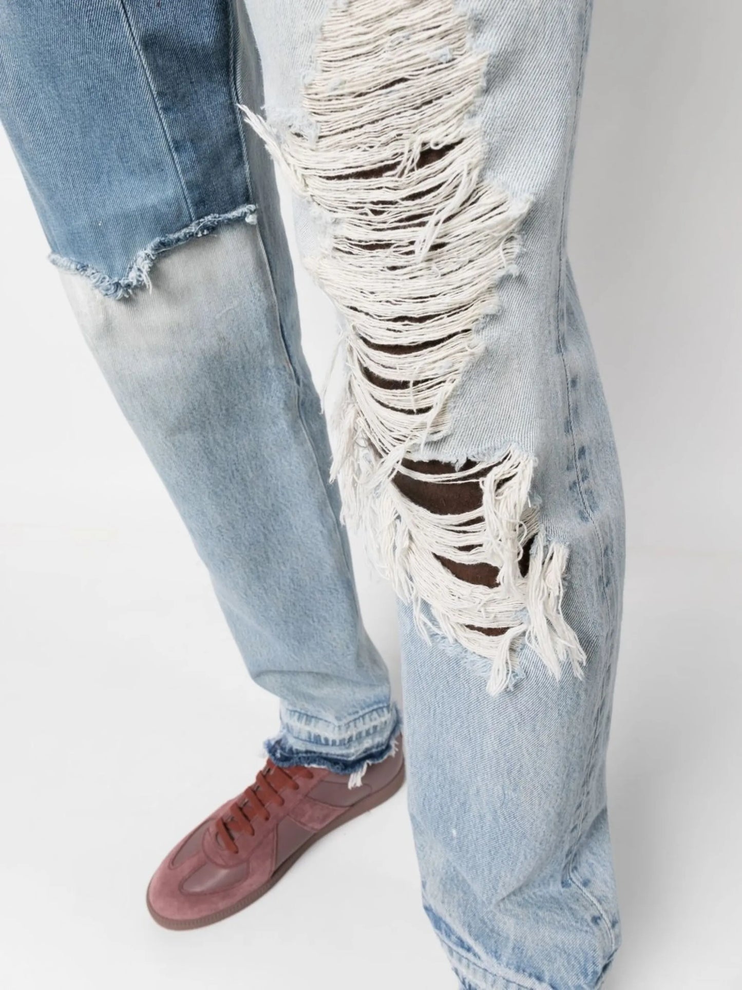 Ken ripped slim-cut jeans