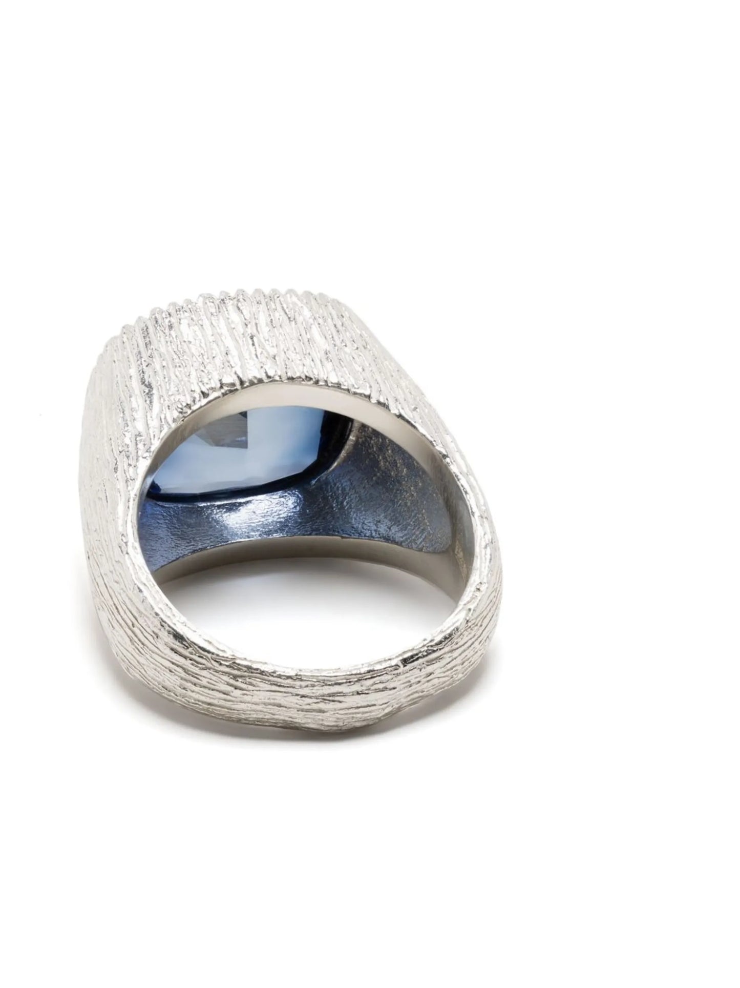 sterling silver sapphire signet ring