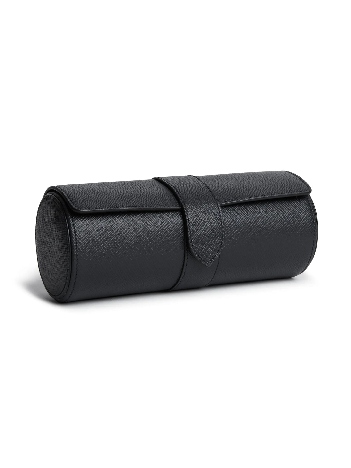 Panama leather 3-watch roll
