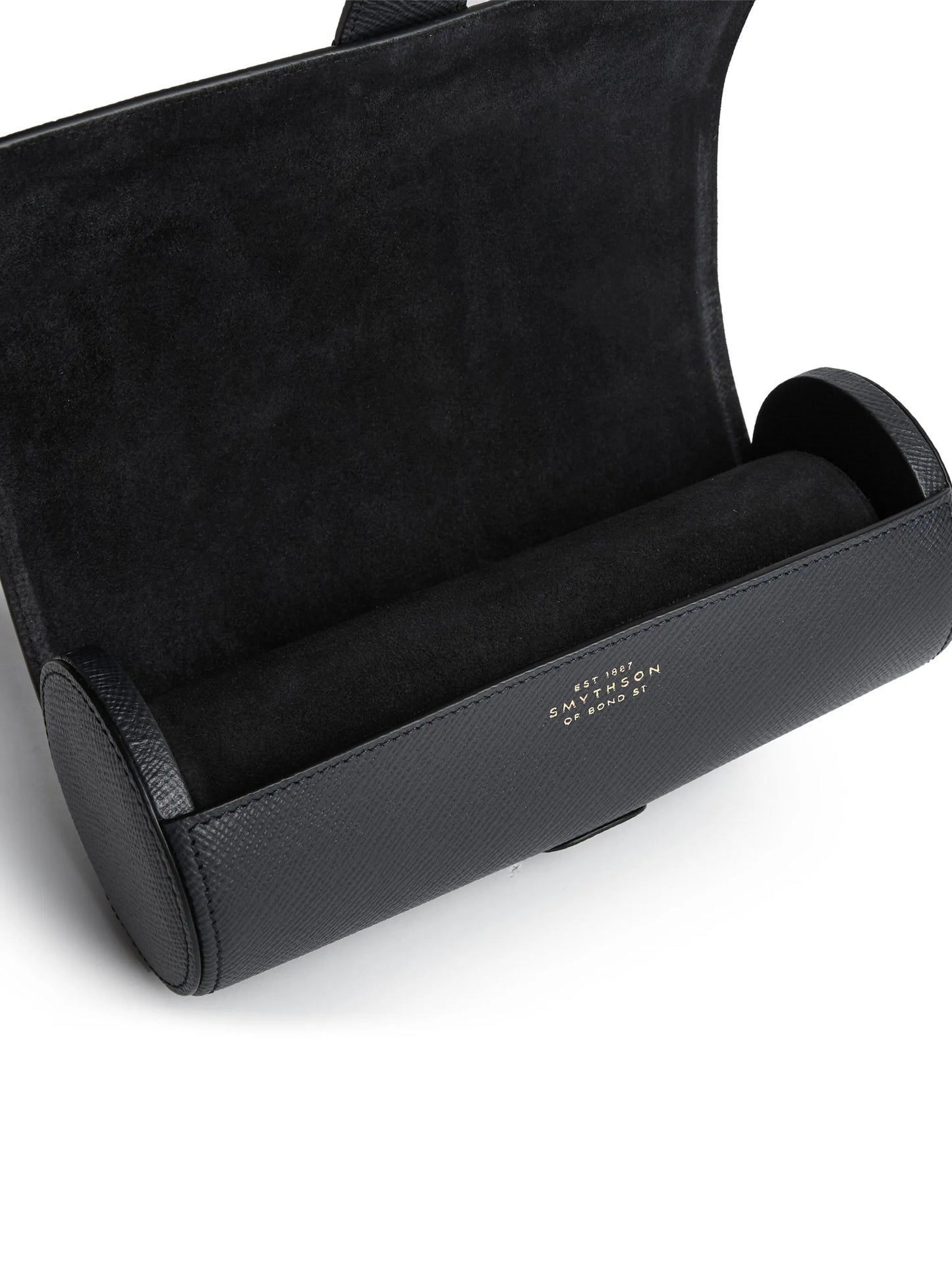 Panama leather 3-watch roll