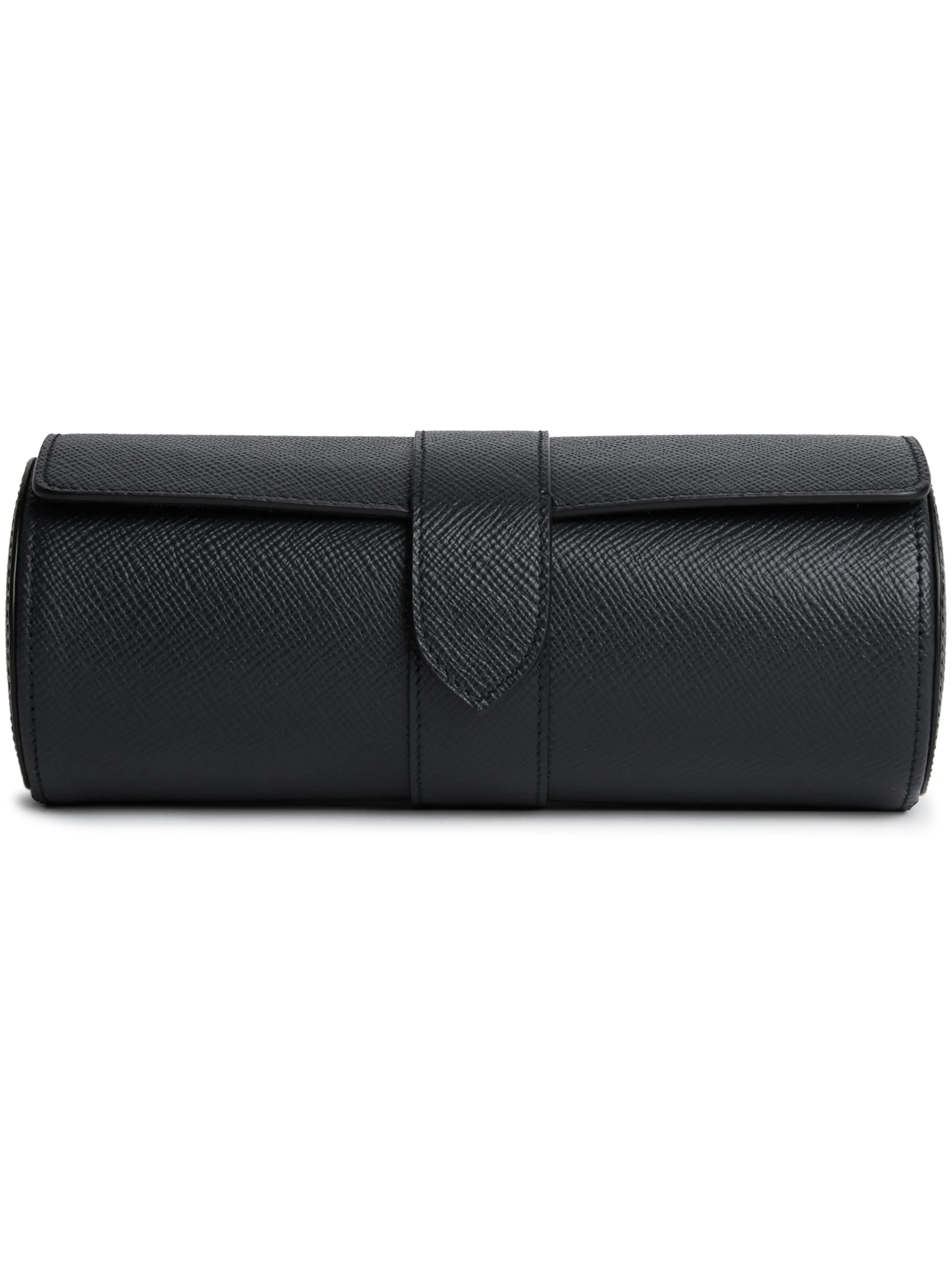 Panama leather 3-watch roll