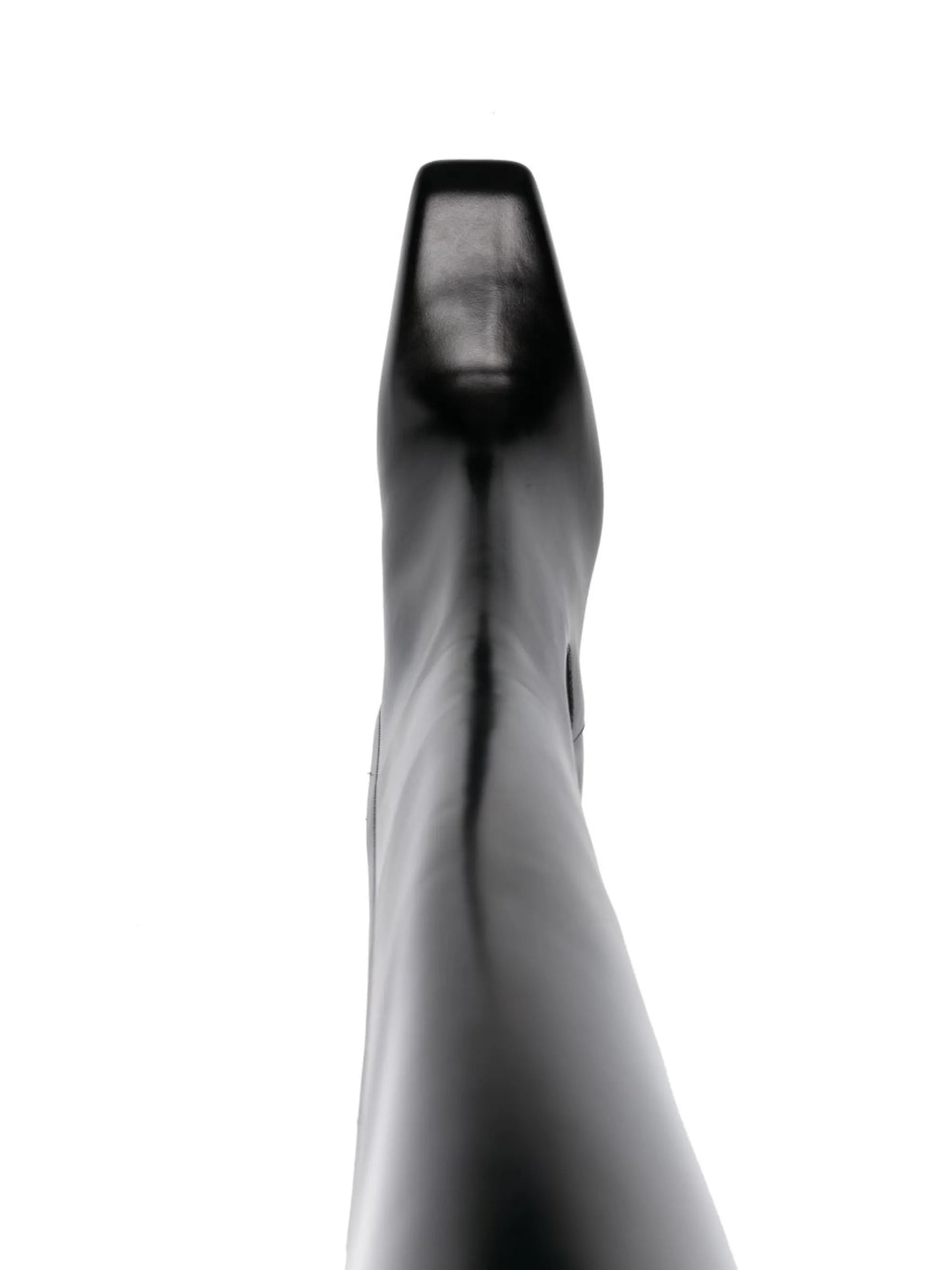 block-heel leather boots