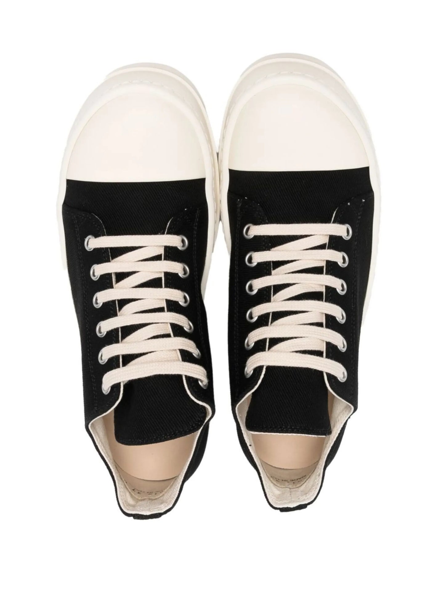 low-top denim sneakers