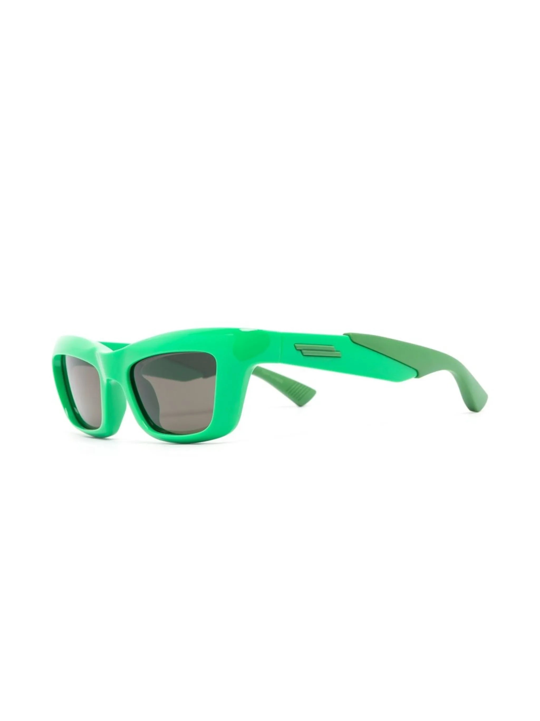 two-tone rectangle-frame sunglasses