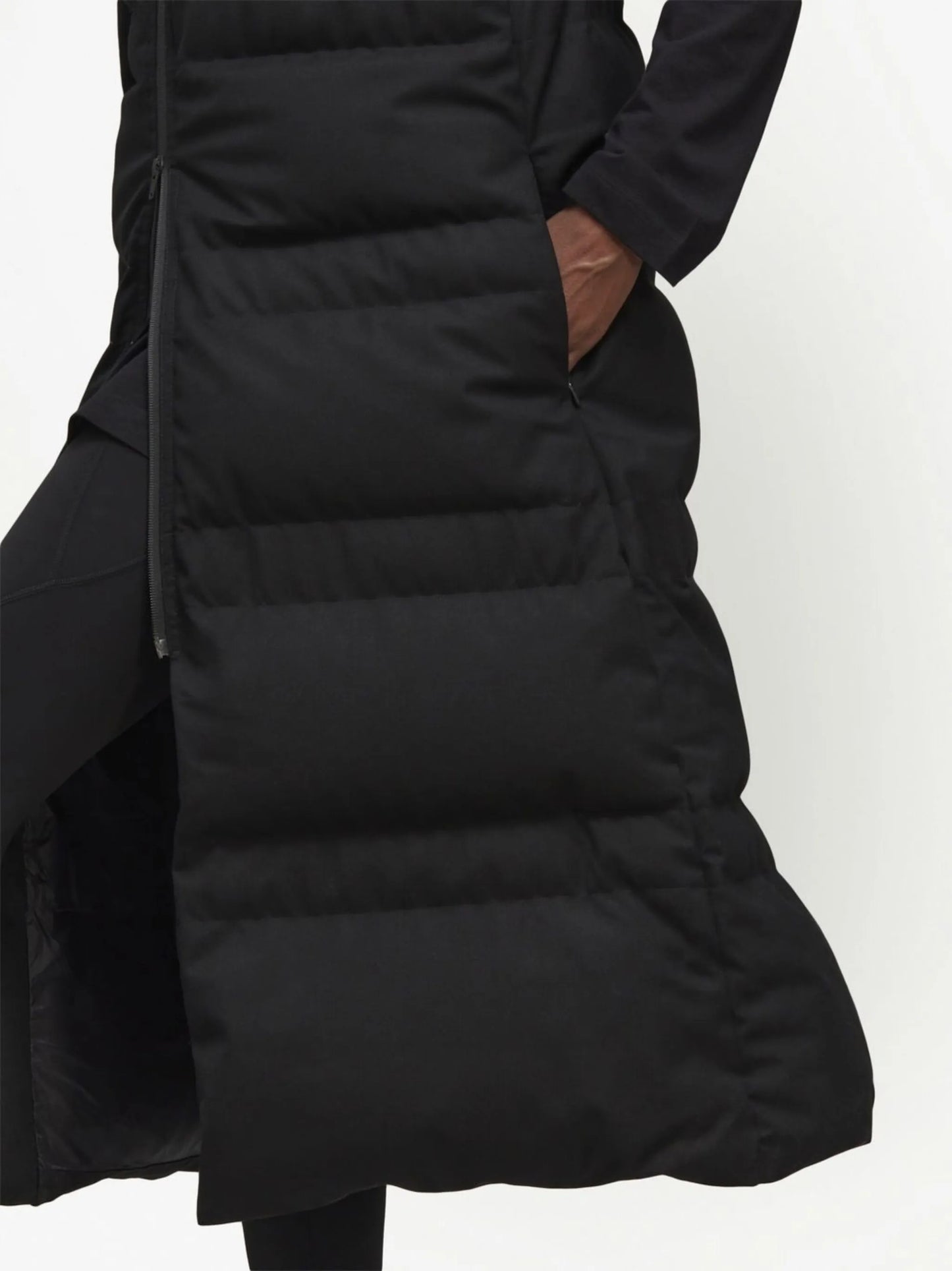 quilted hooded gilet