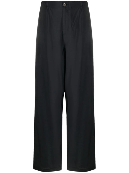 high-waisted wide-leg trousers