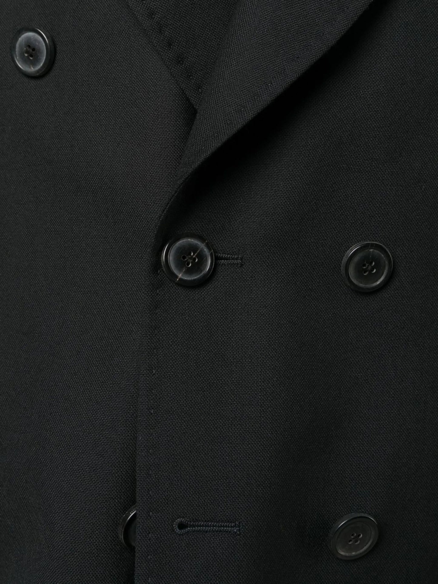 Unconstructed double-breasted blazer