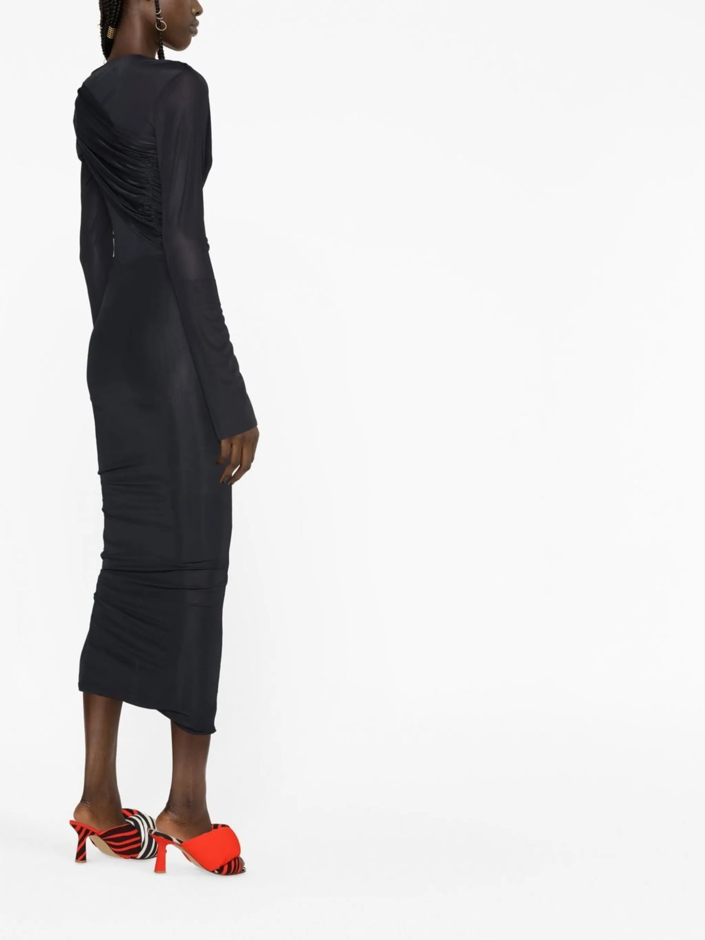 high-waisted cut-out skirt