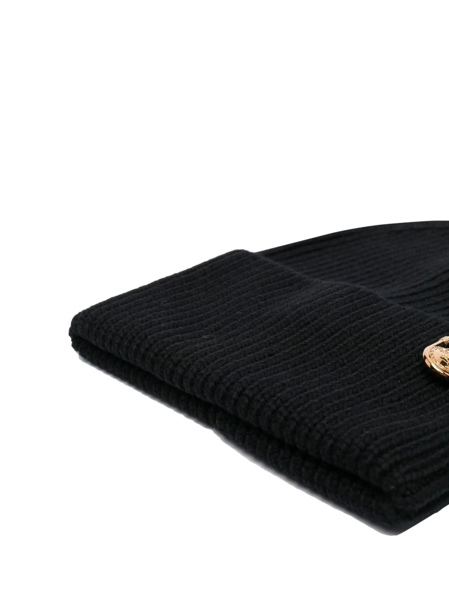 Safety-Pin ribbed beanie