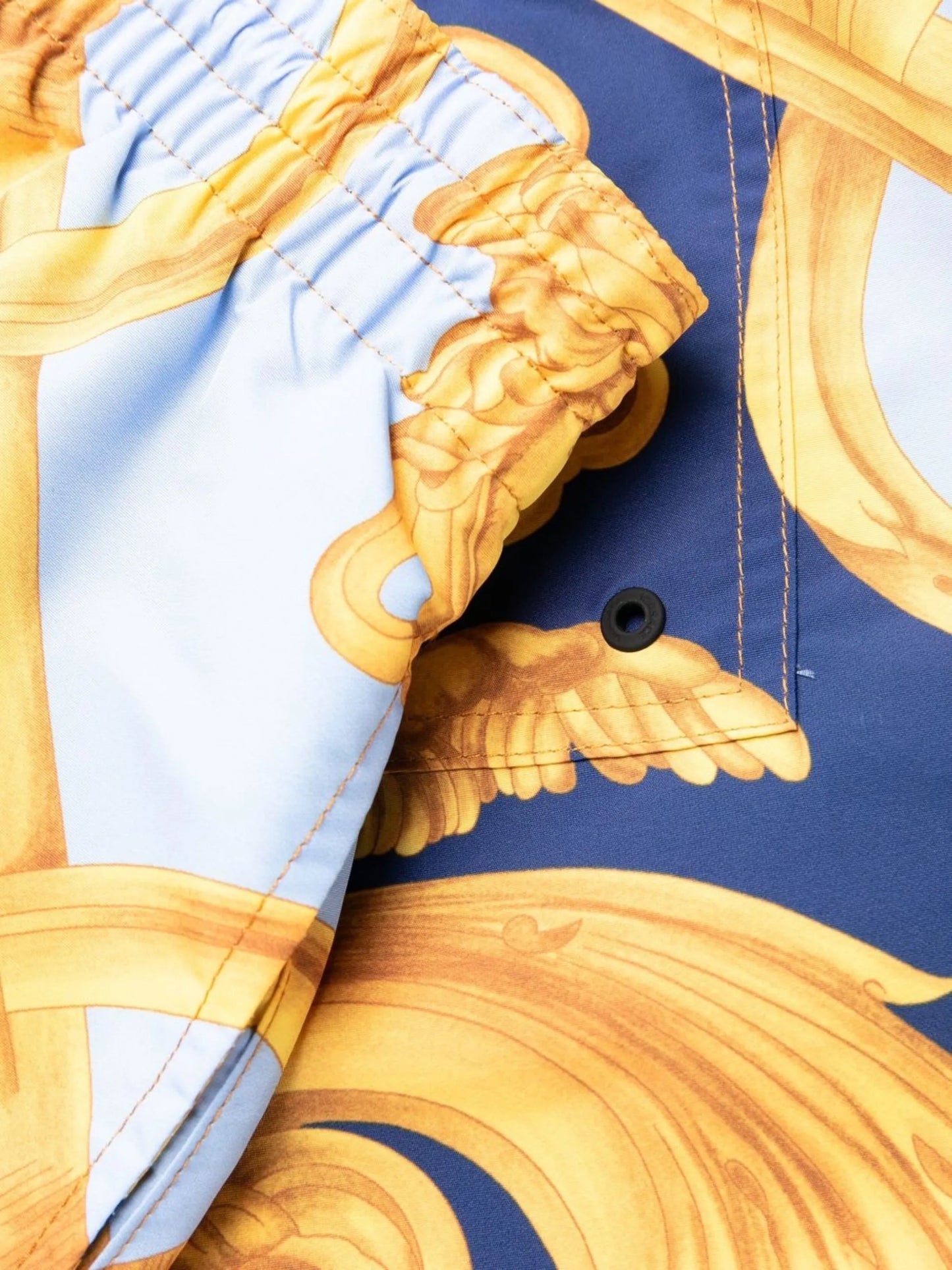 baroque-pattern swim shorts