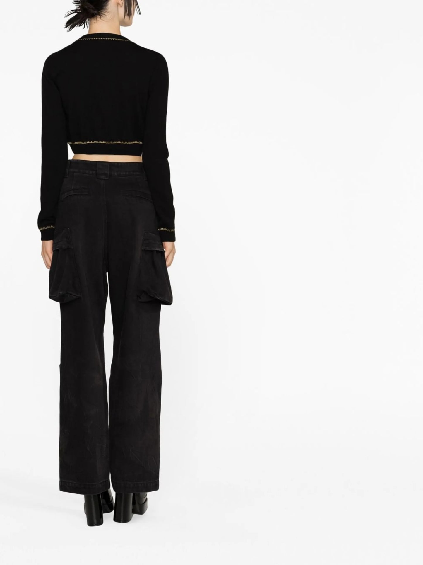 Medusa cropped cardigan