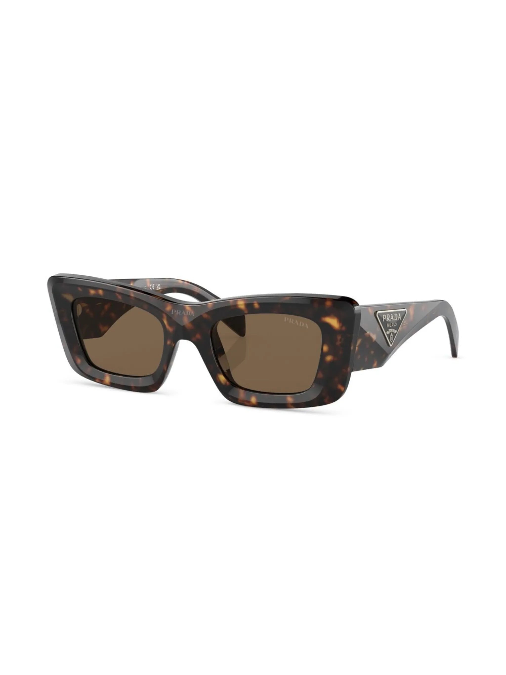 tortoiseshell-effect logo sunglasses