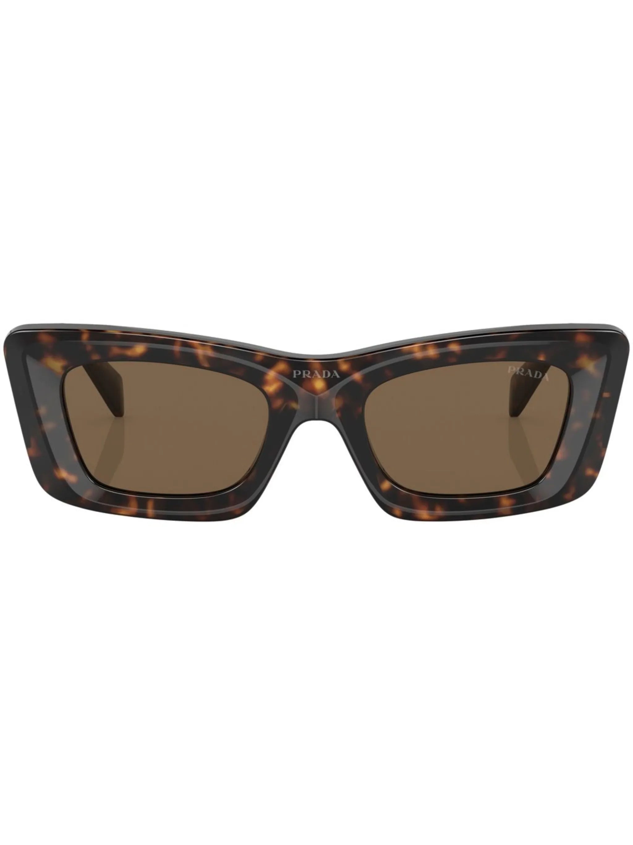 tortoiseshell-effect logo sunglasses