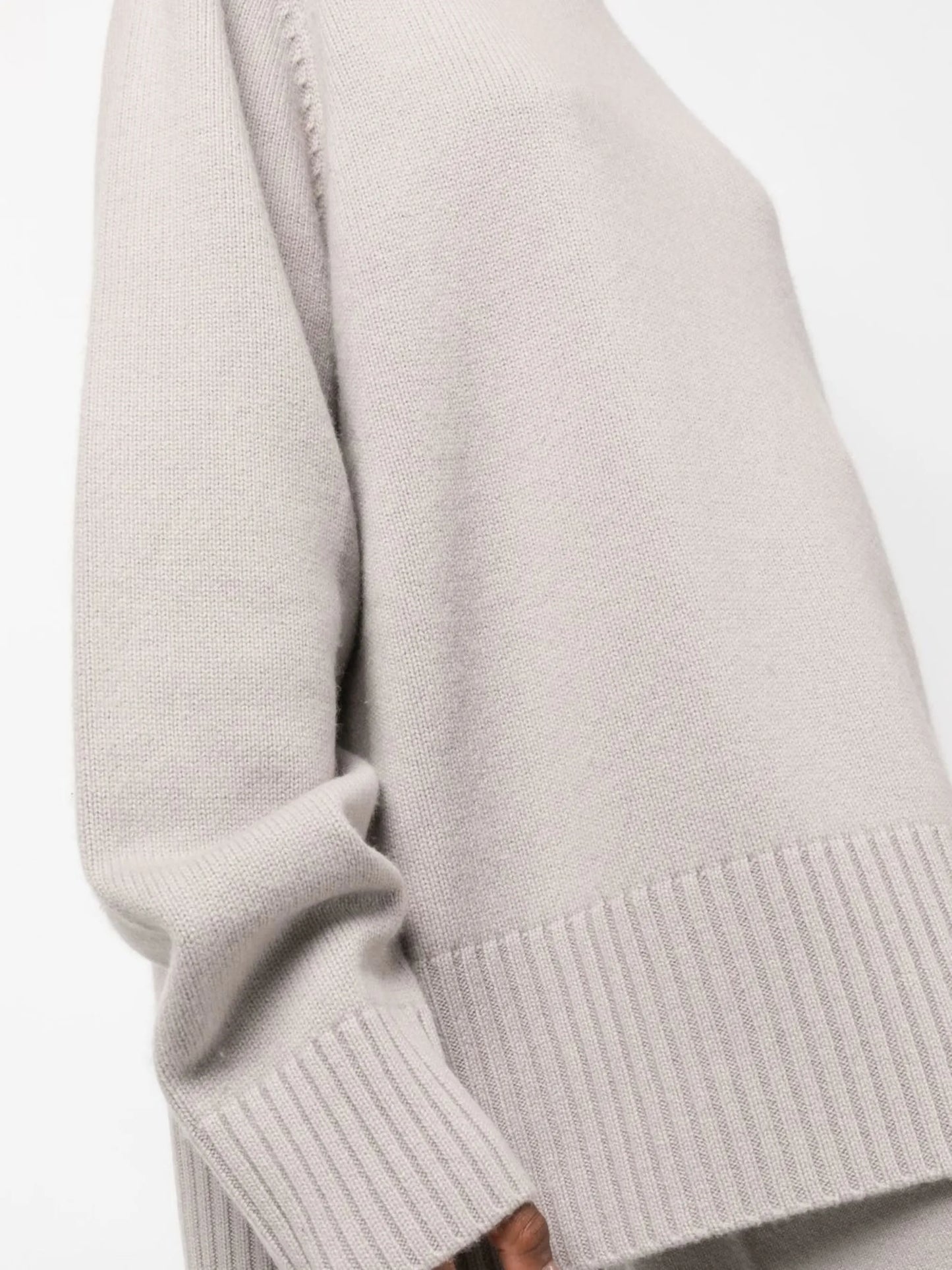 oversized crew-neck cashmere jumper
