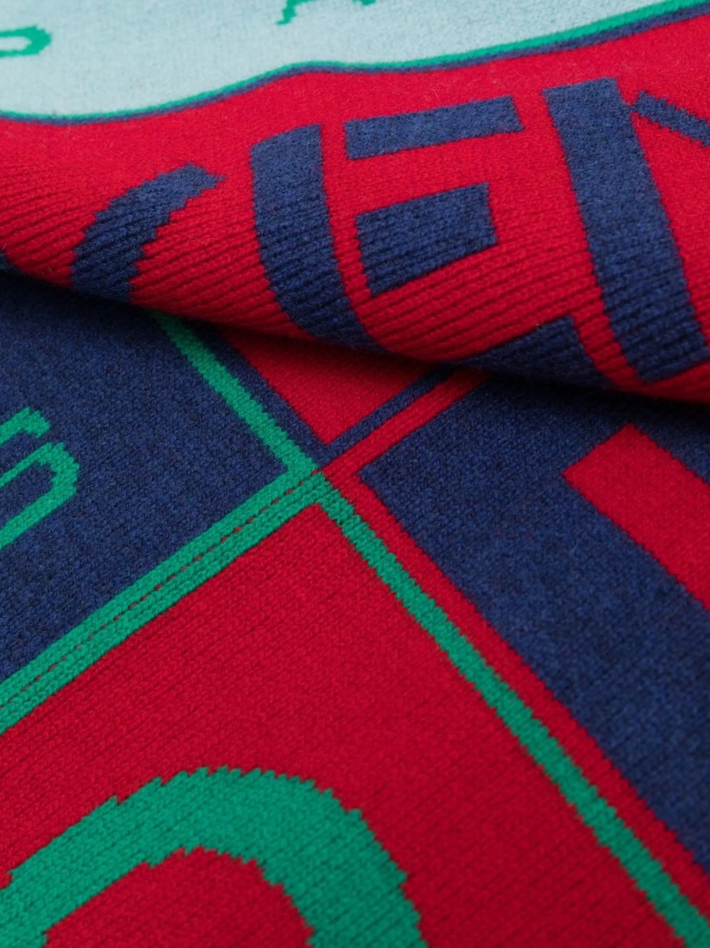 logo-print scarf