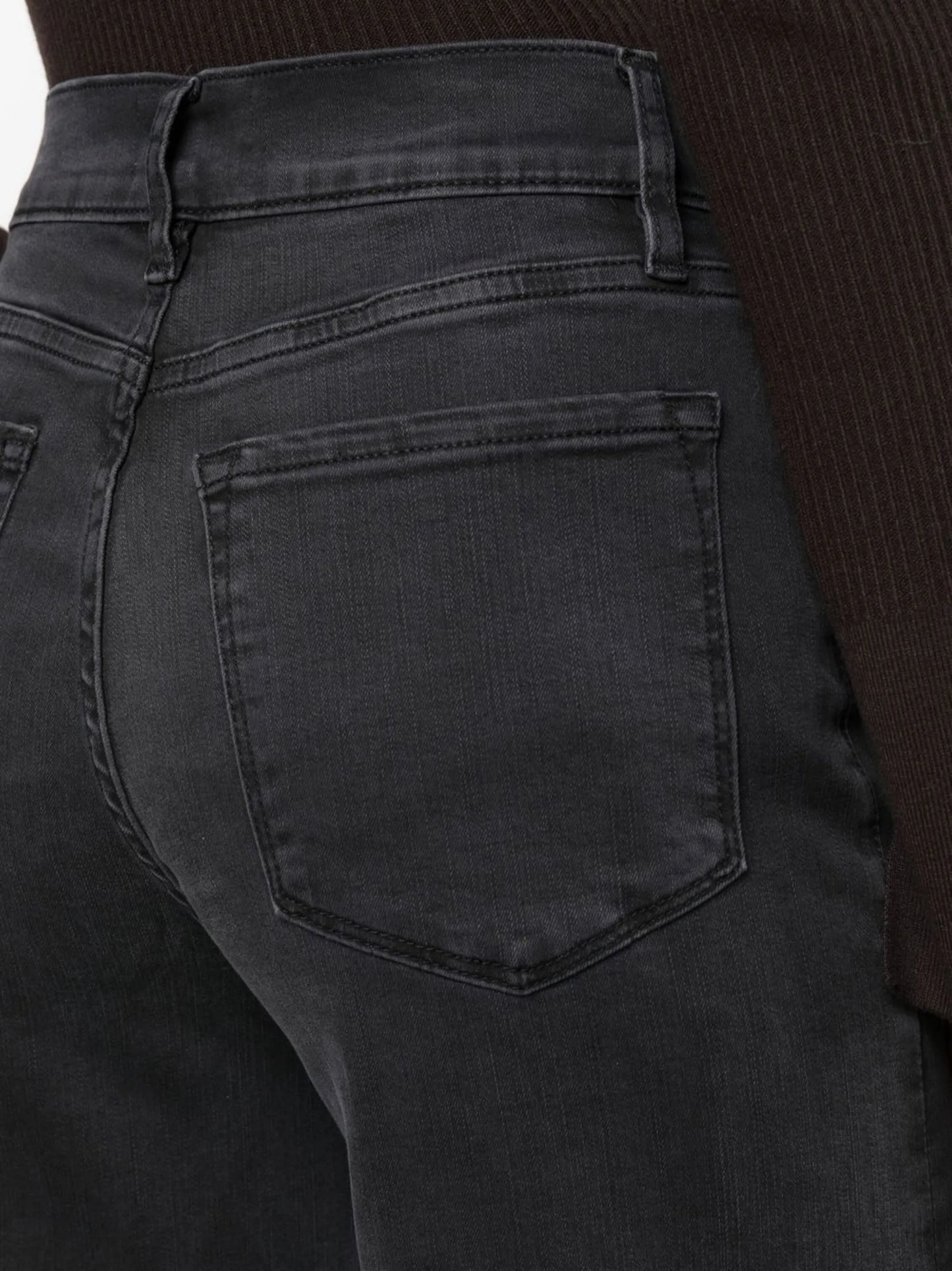 high-waisted wide-leg jeans
