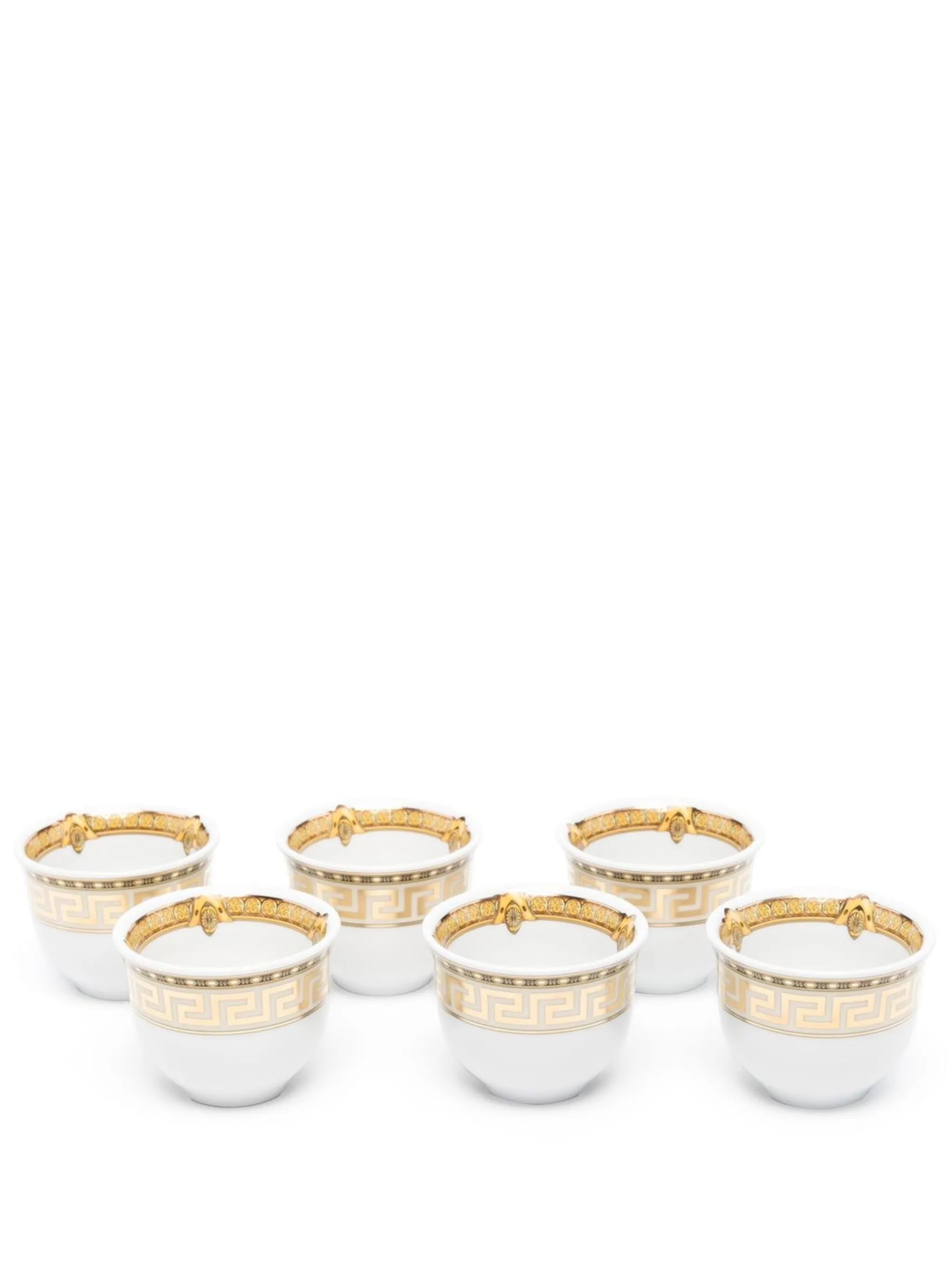 Greca-detail mini mugs (set of six)