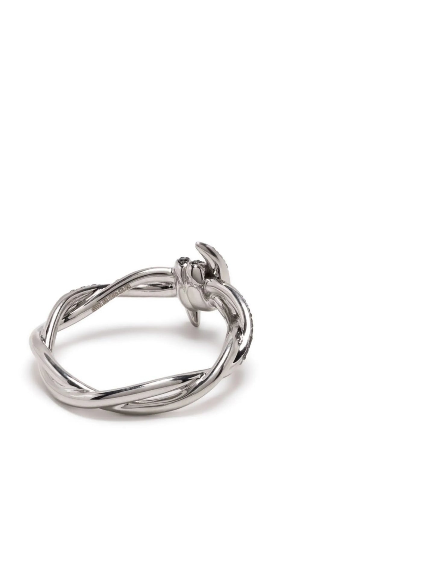 18kt white gold Forget Me Knot diamond ring