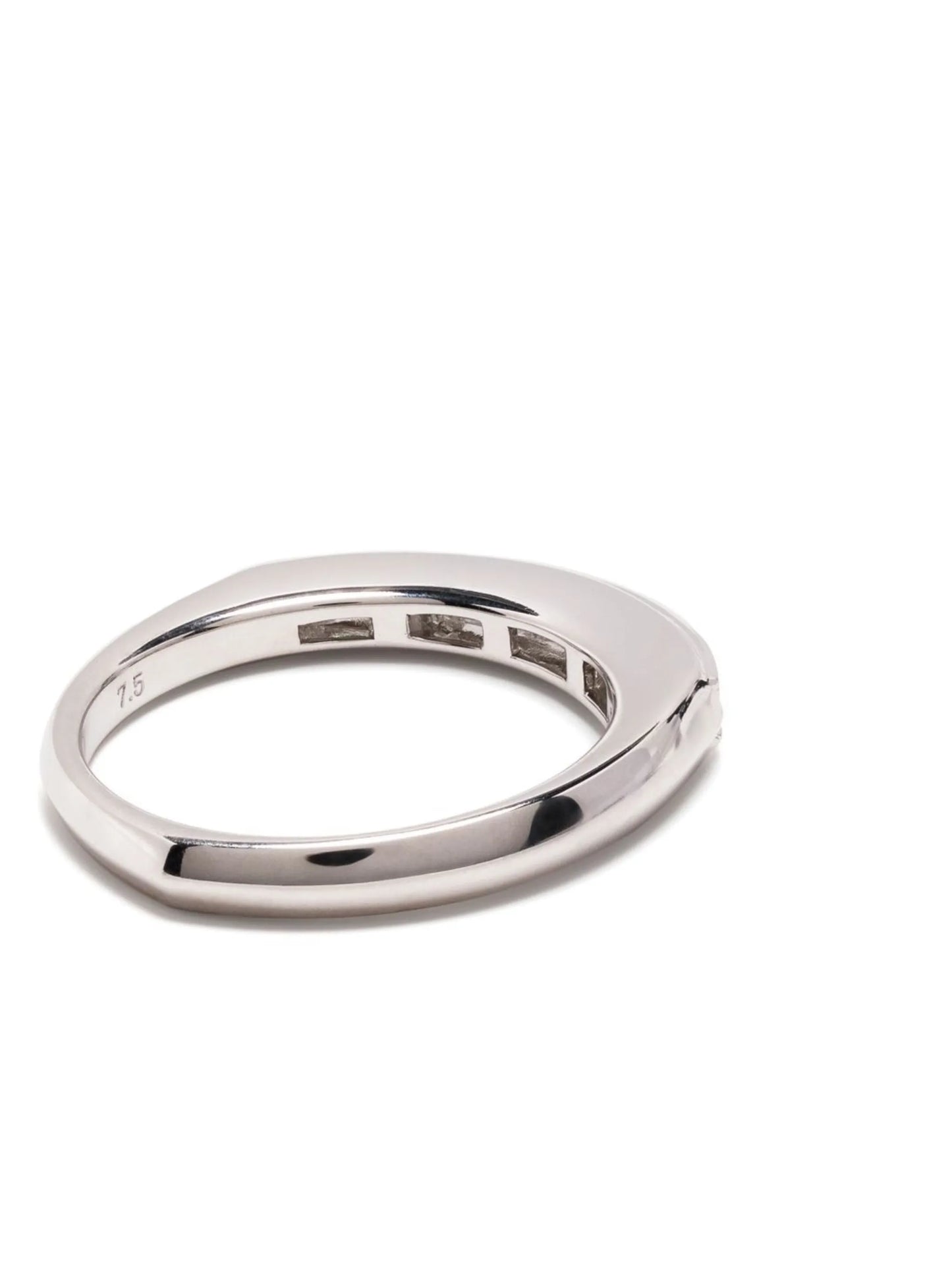 18kt white gold Stack diamond ring