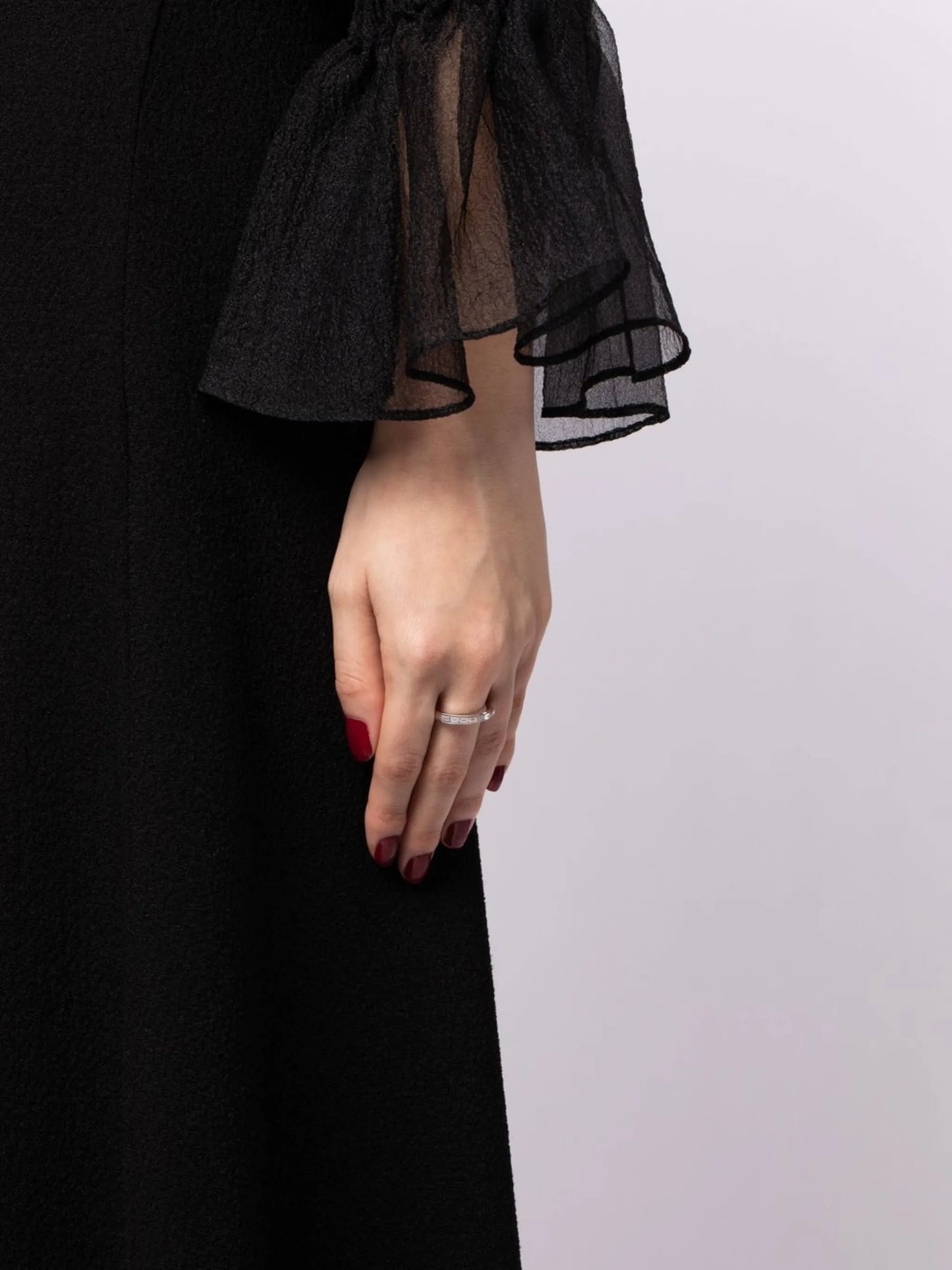 18kt white gold Stack diamond ring