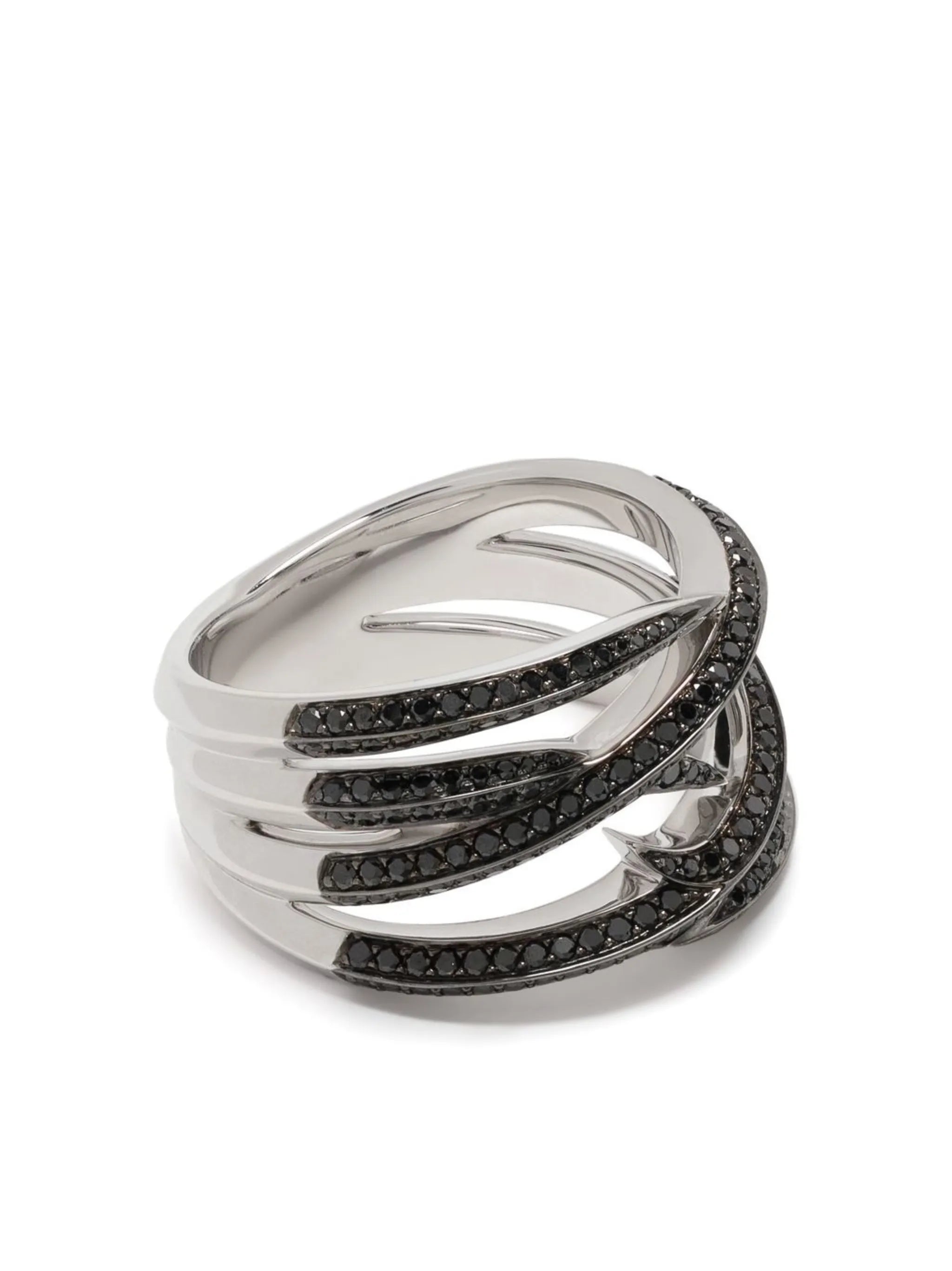 18kt white gold Thorn Embrace wrap diamond ring