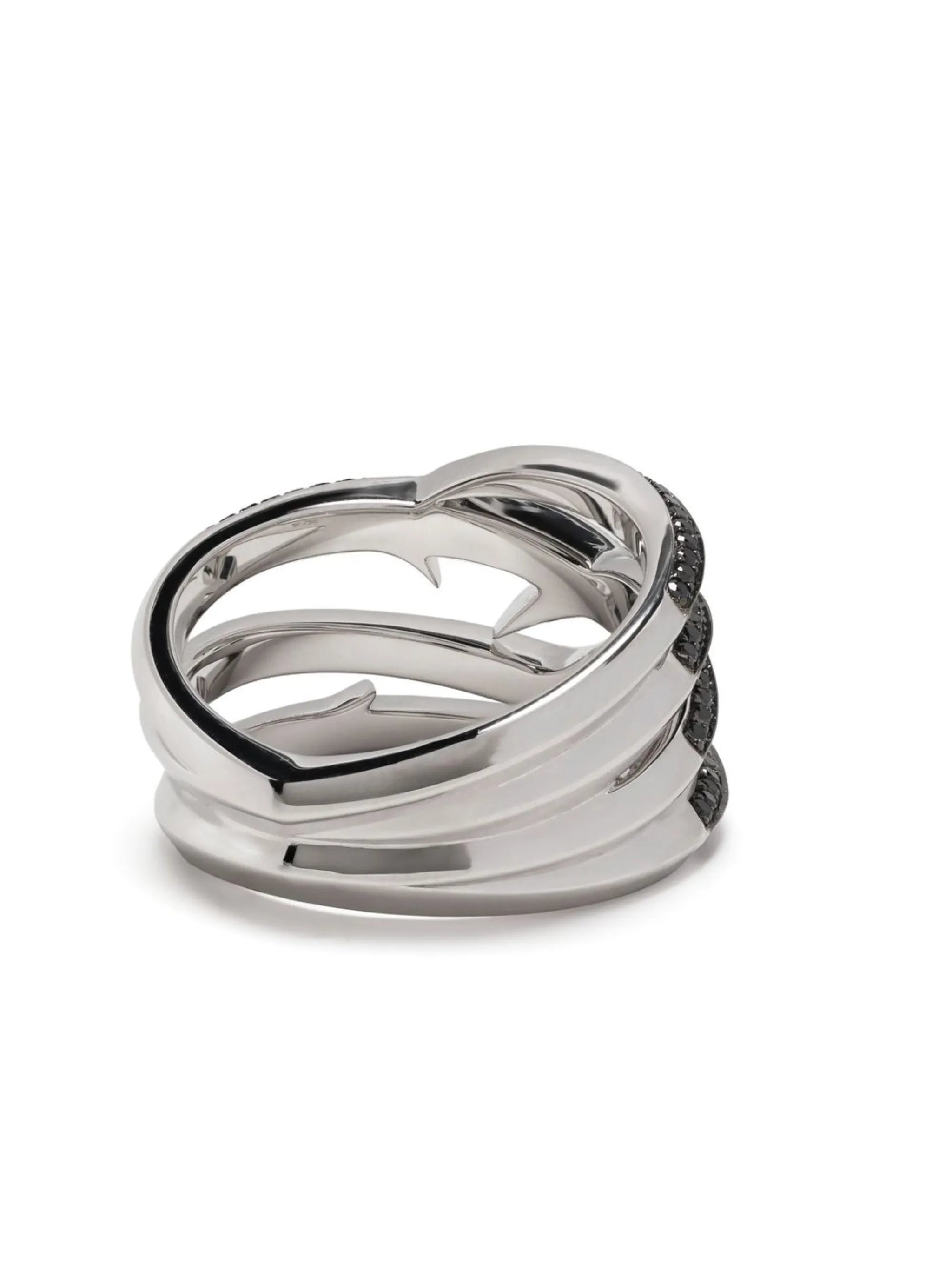 18kt white gold Thorn Embrace wrap diamond ring