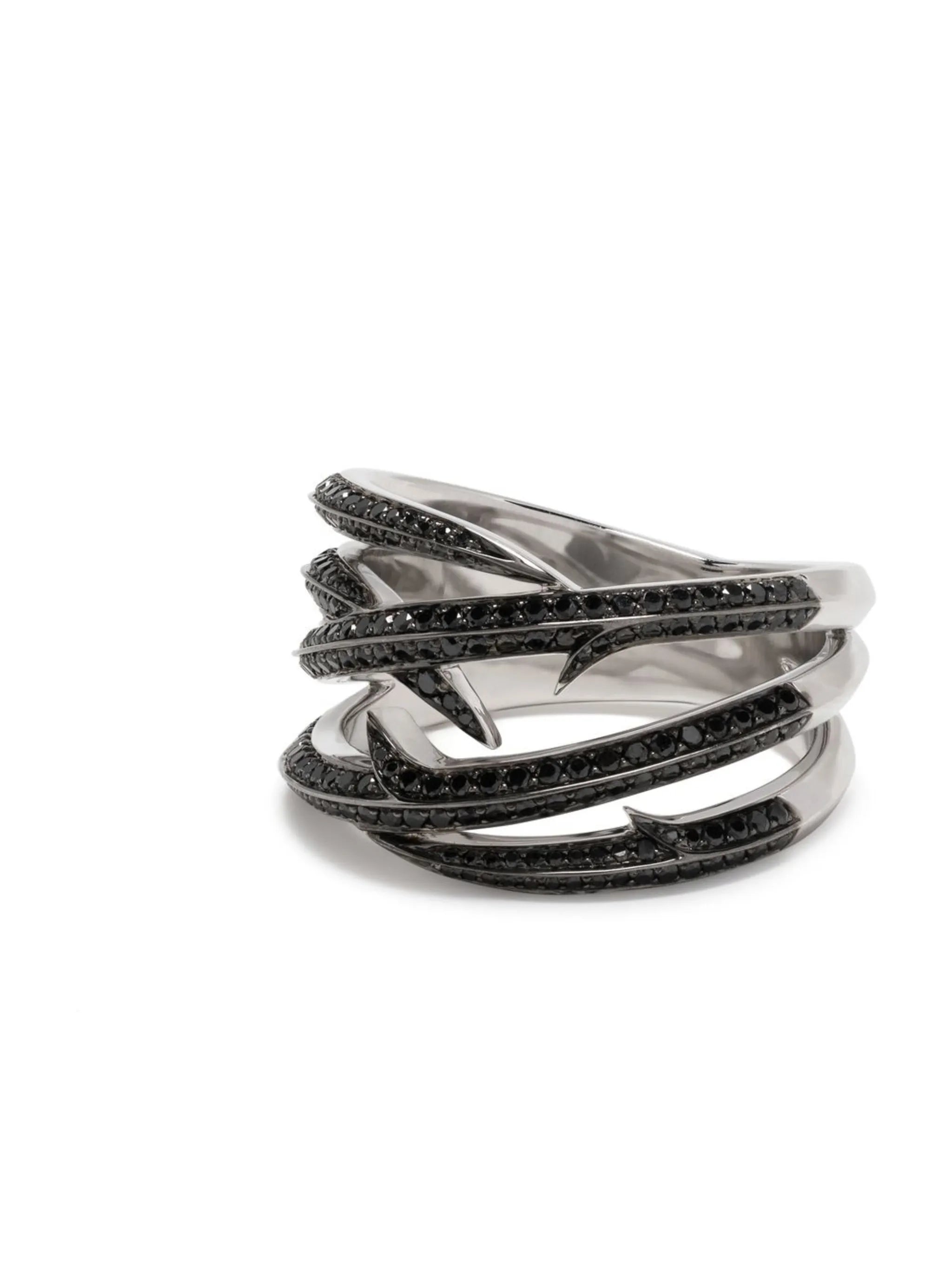 18kt white gold Thorn Embrace wrap diamond ring