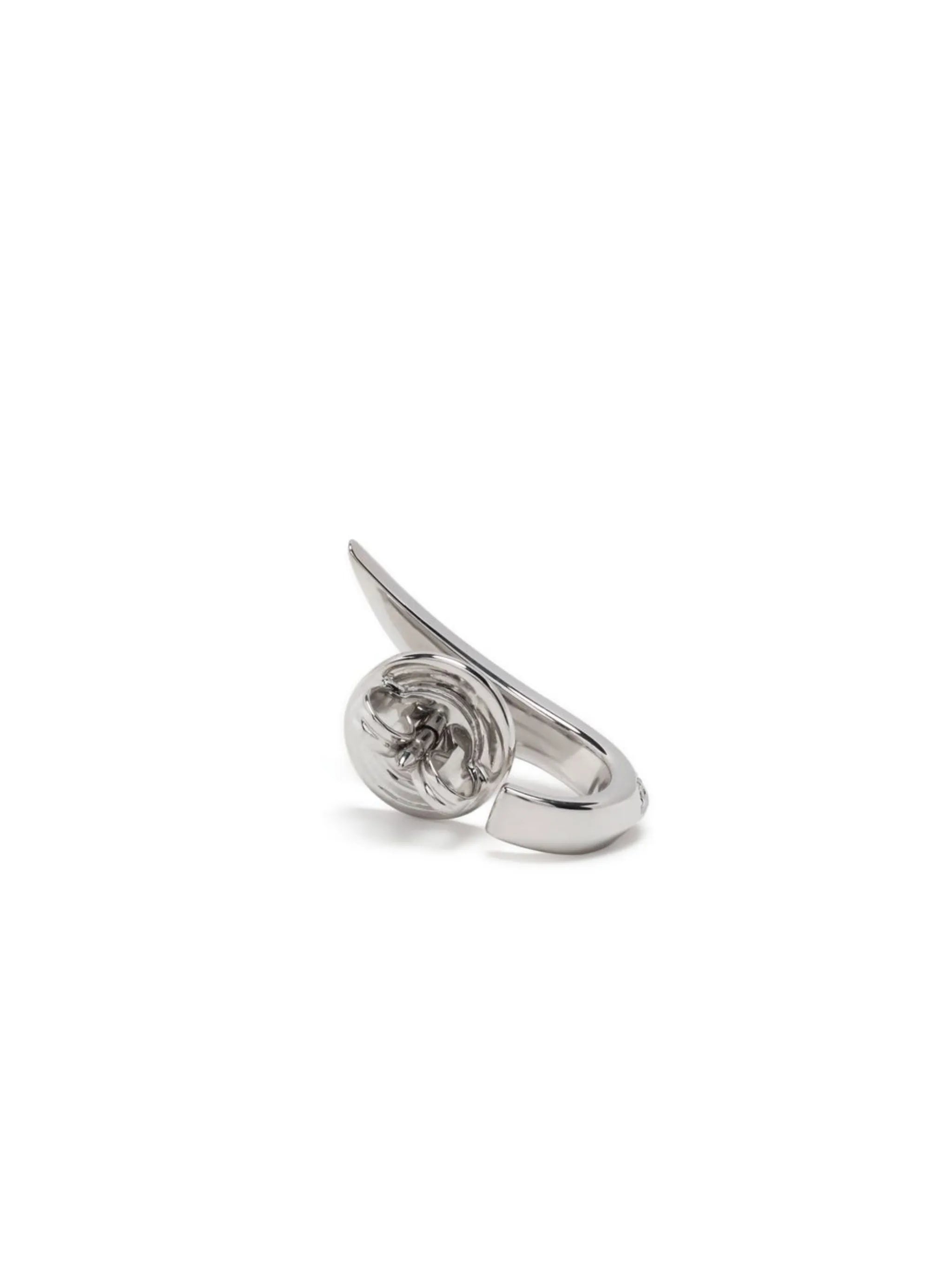 18kt white gold Thorn Stem diamond earring