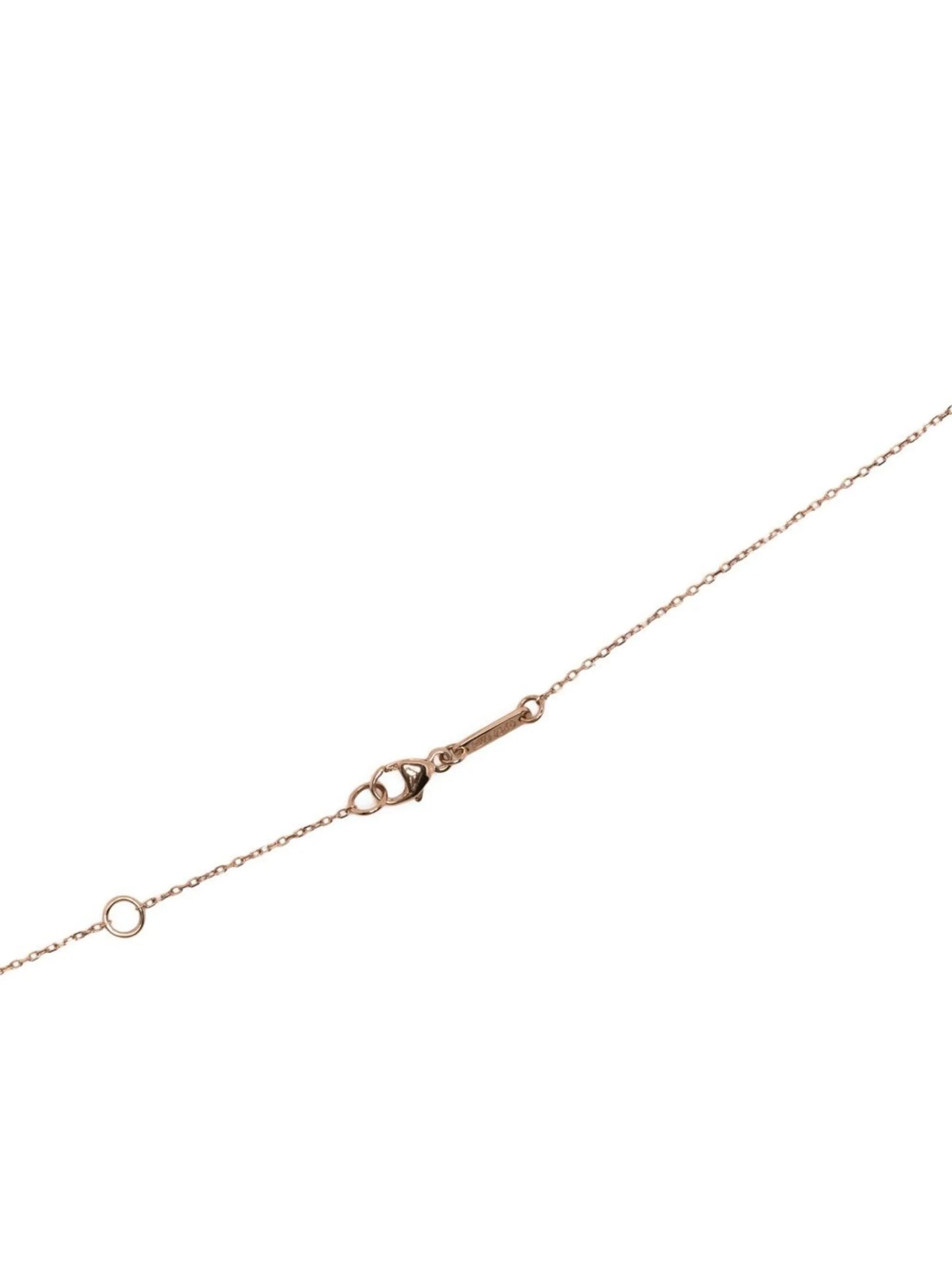 18kt rose gold Thorn Stem diamond pendant necklace