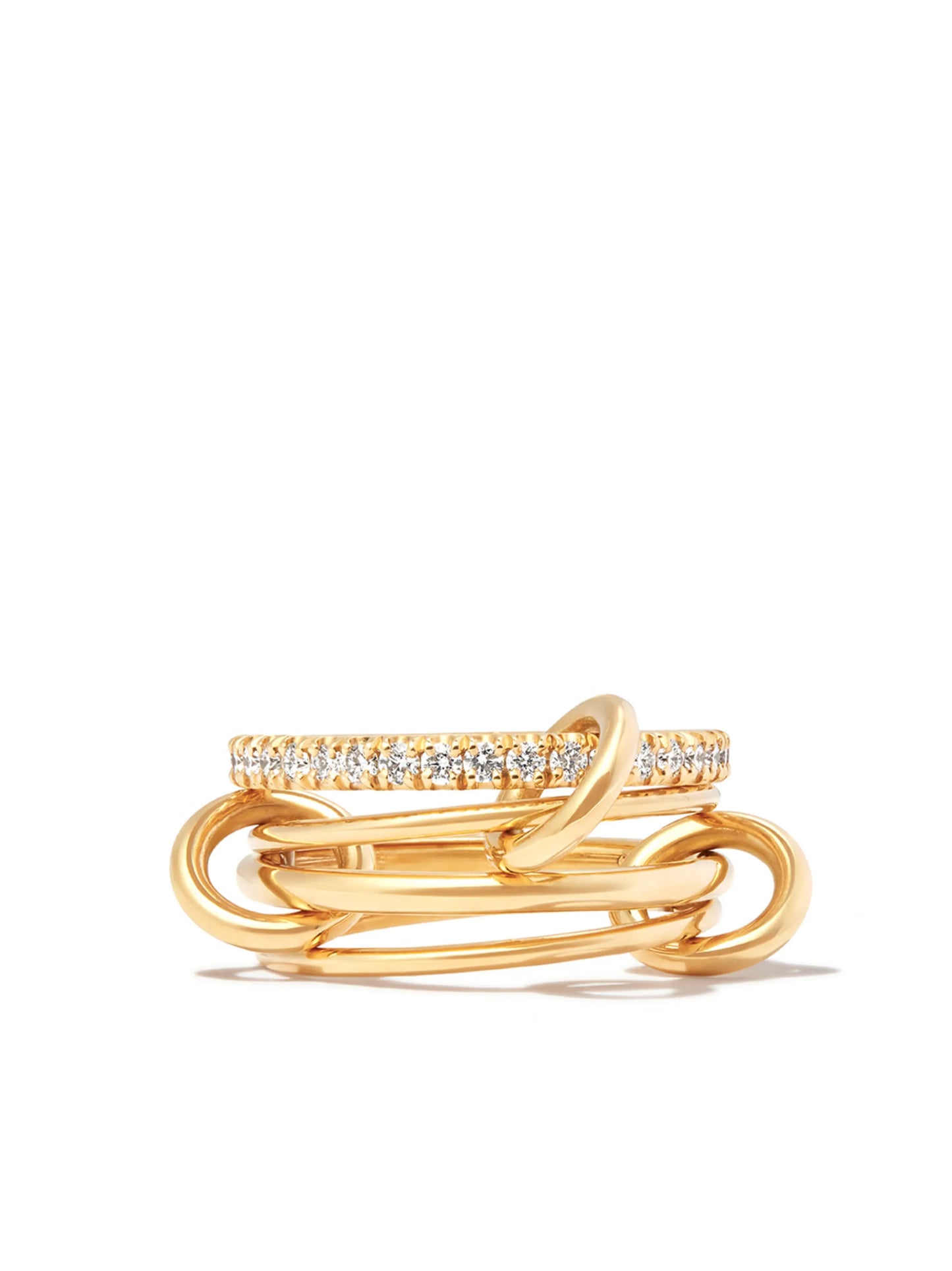 18kt yellow gold Pisces Diamond ring