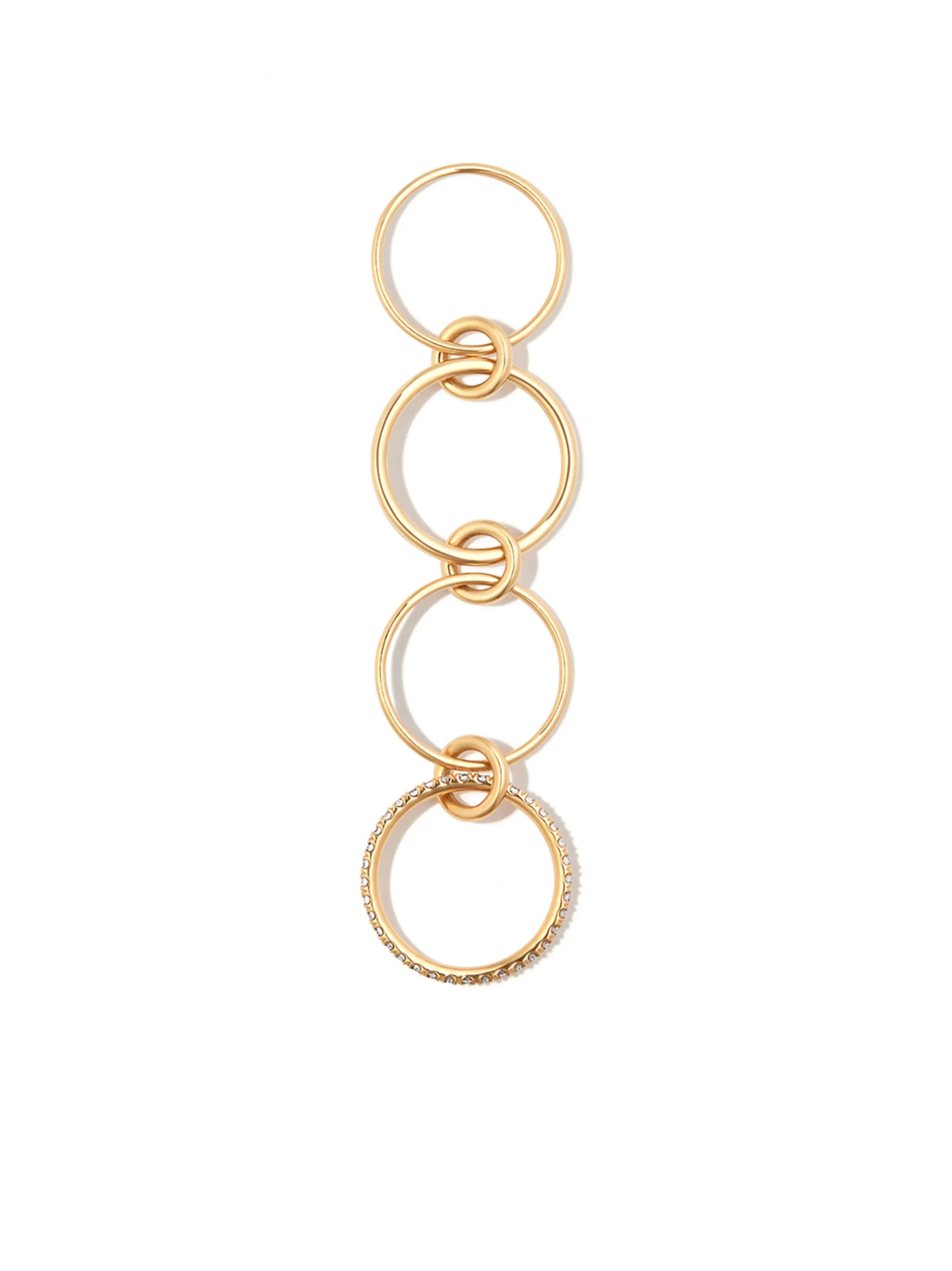 18kt yellow gold Pisces Diamond ring