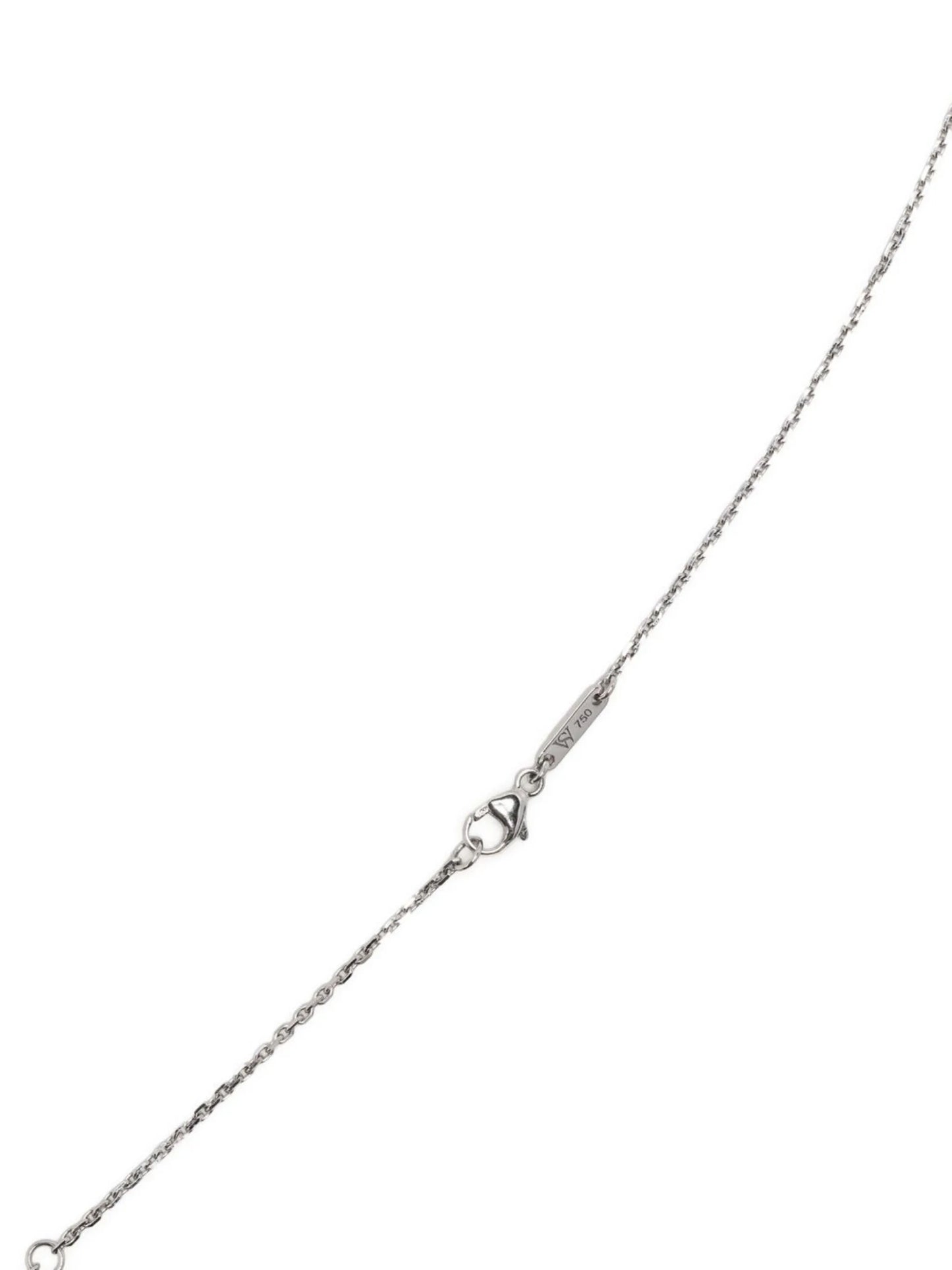 18kt white gold Vertigo Obtuse diamond pendant necklace
