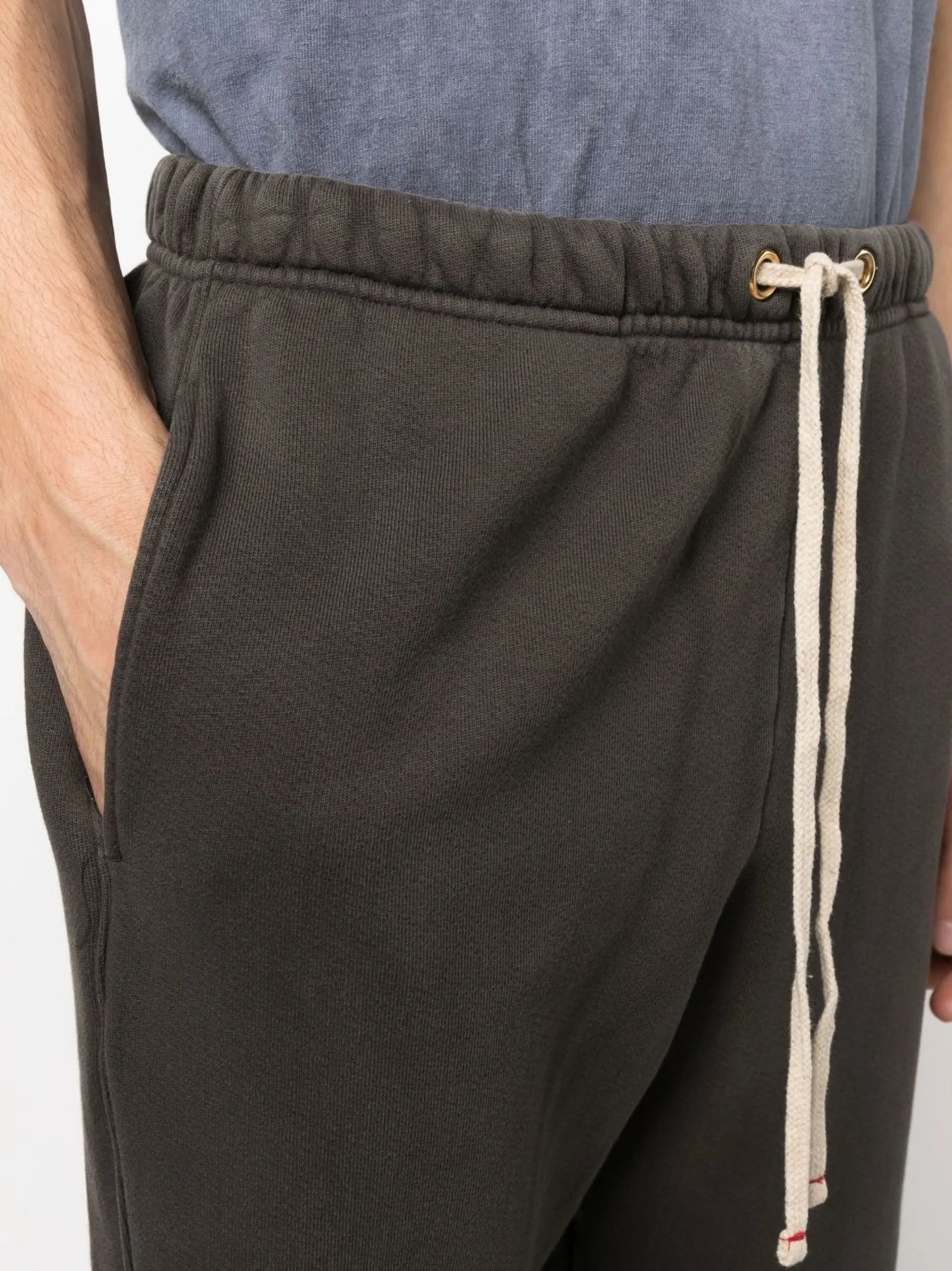 drawstring-fastening waist trousers