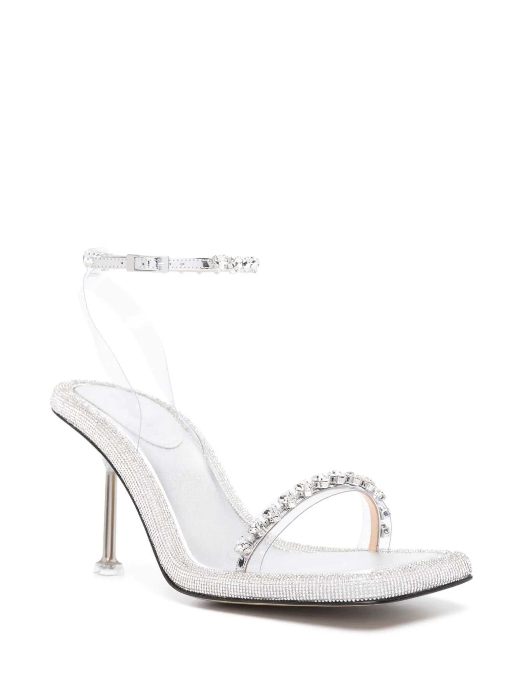 100mm crystal-embellished sandals