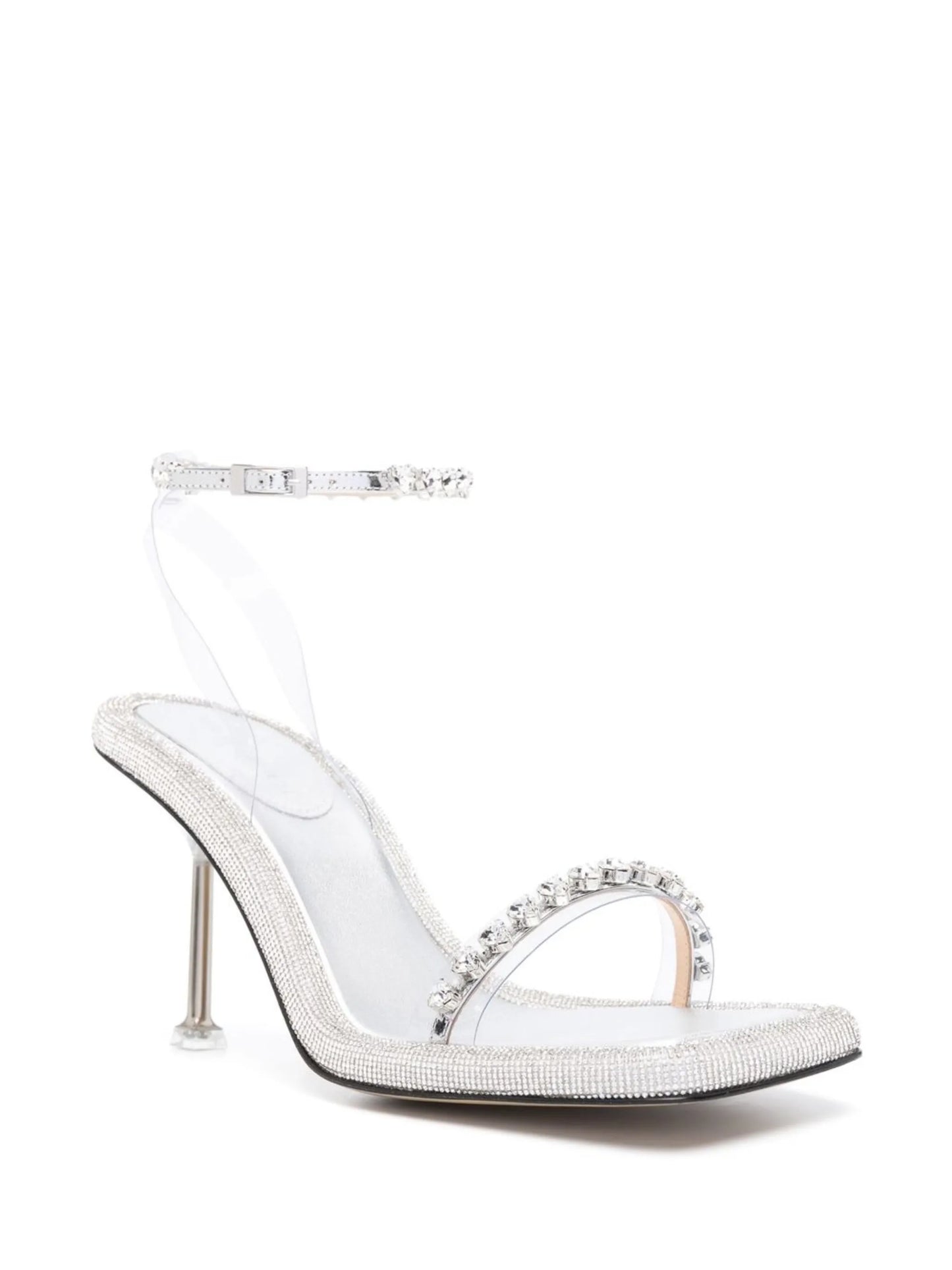 100mm crystal-embellished sandals