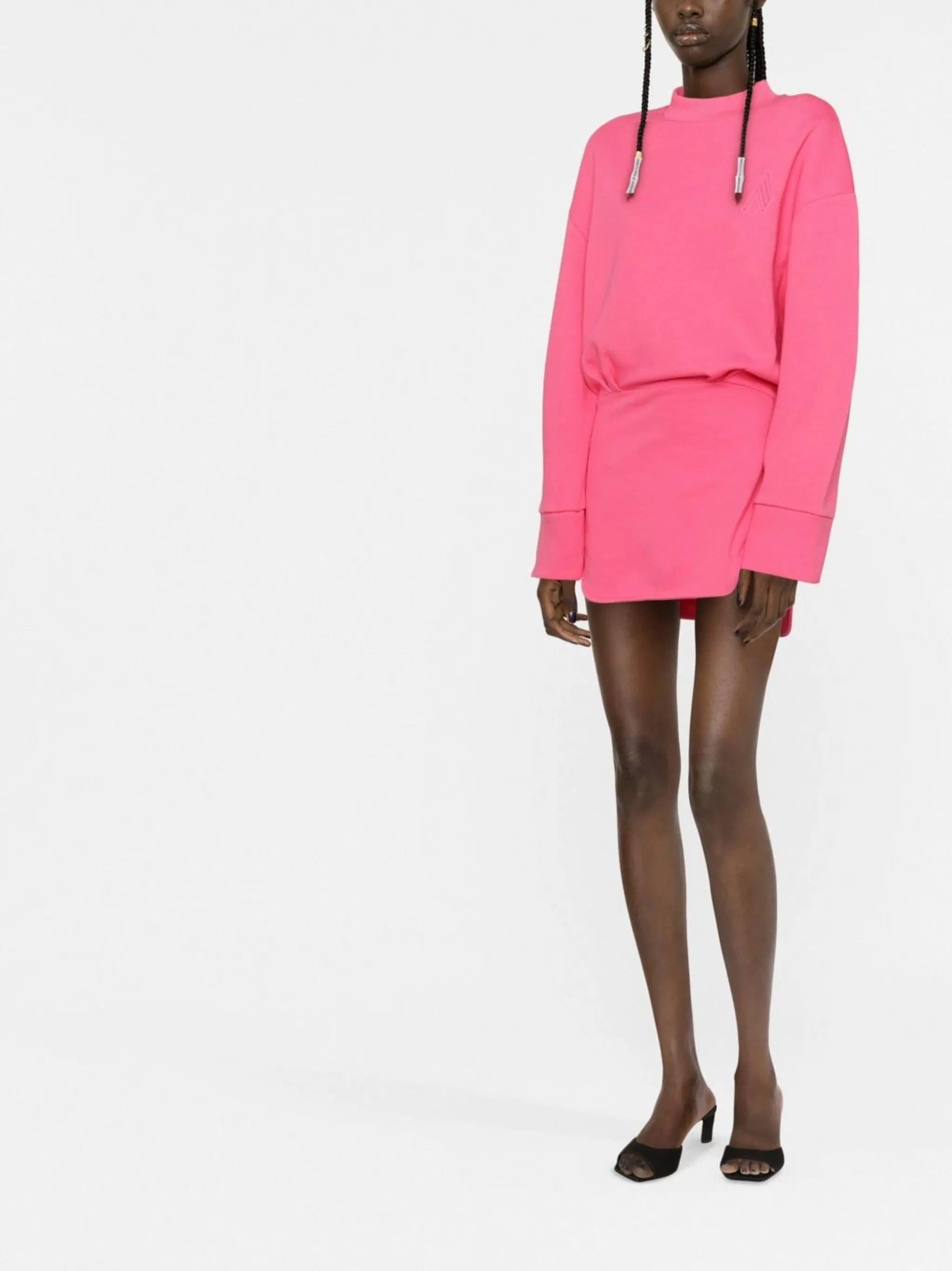 fitted sweatshirt dress