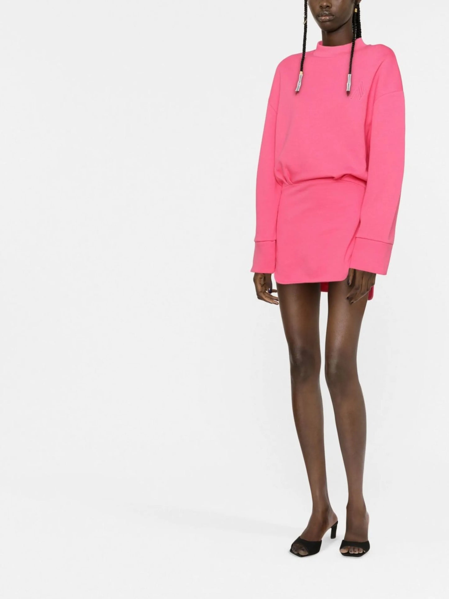 fitted sweatshirt dress