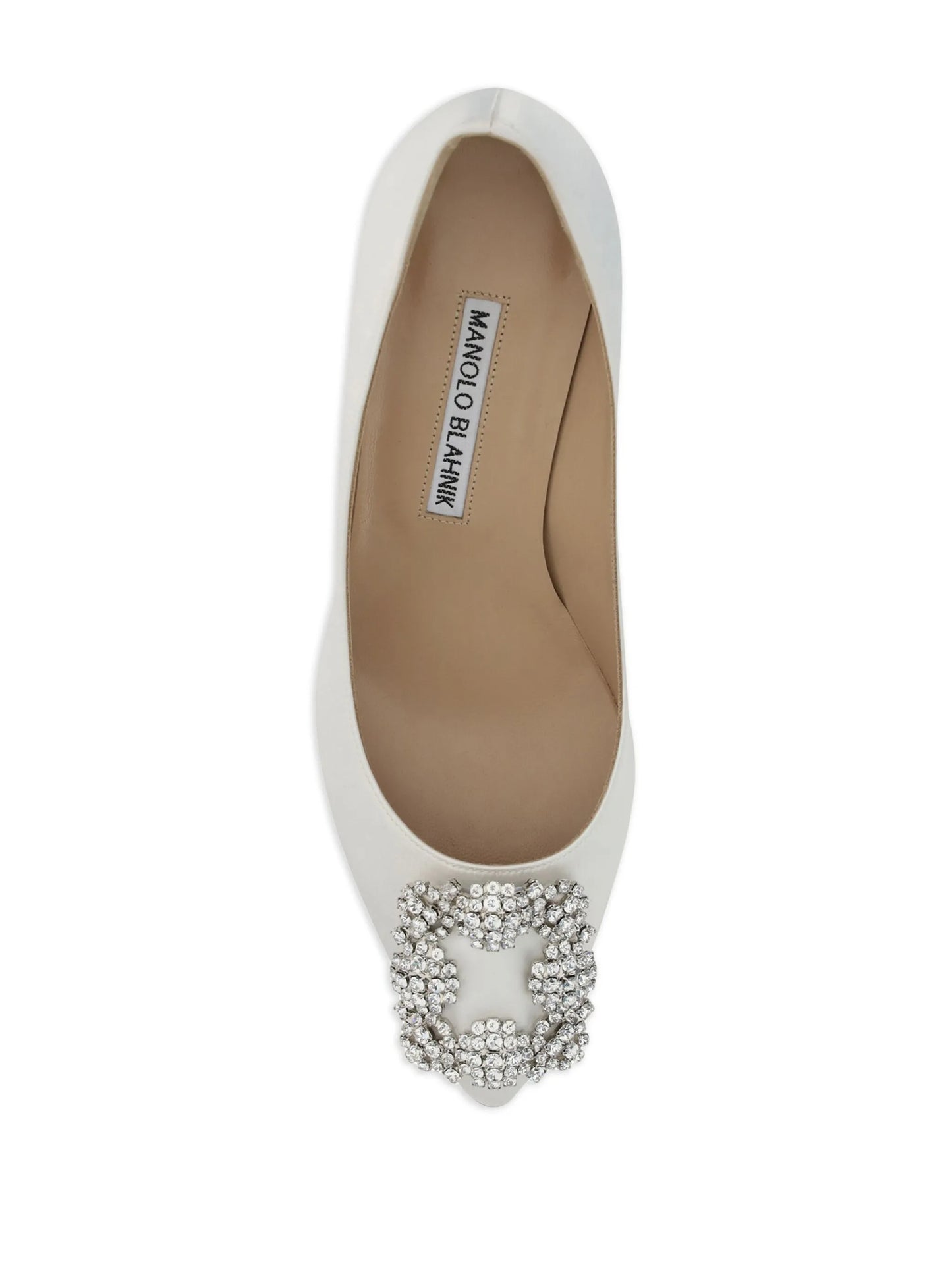 Hangisi 50 satin jewel buckle pumps