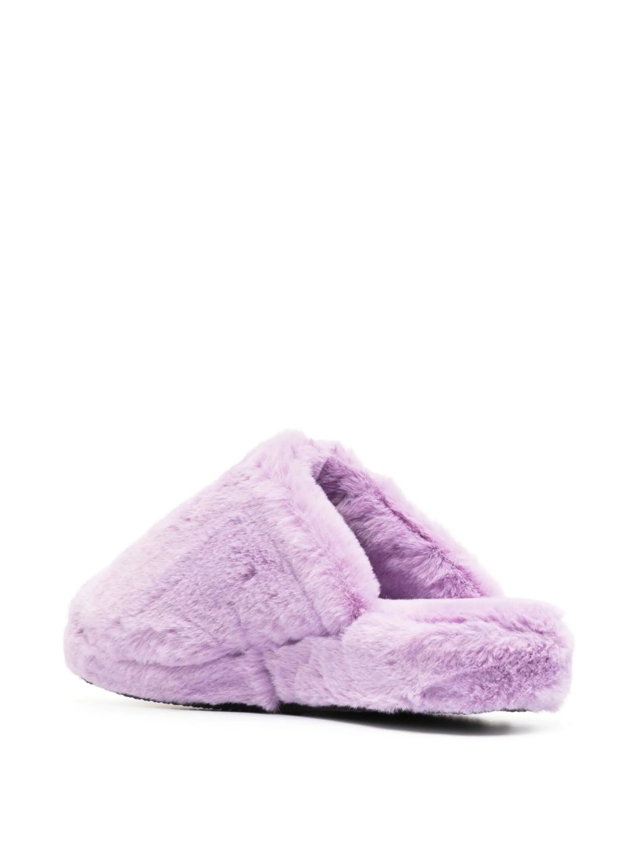 Medusa faux-fur slippers