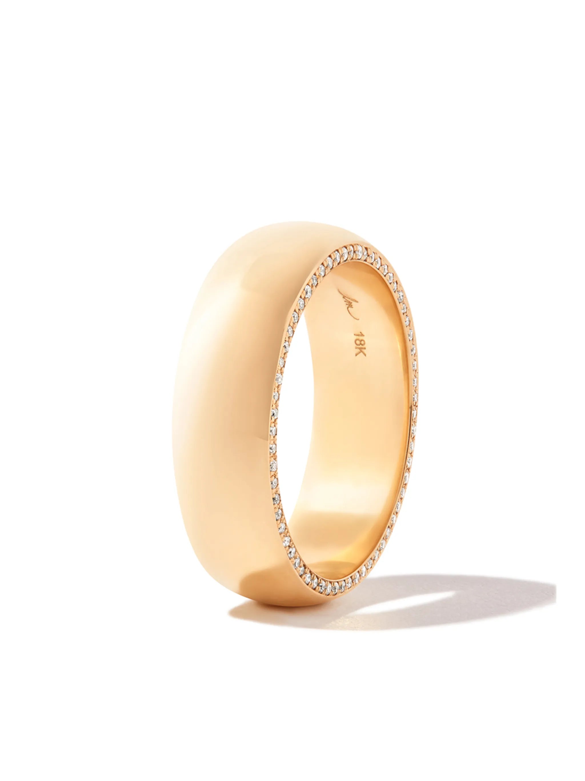18kt yellow gold Othello diamond cigar band